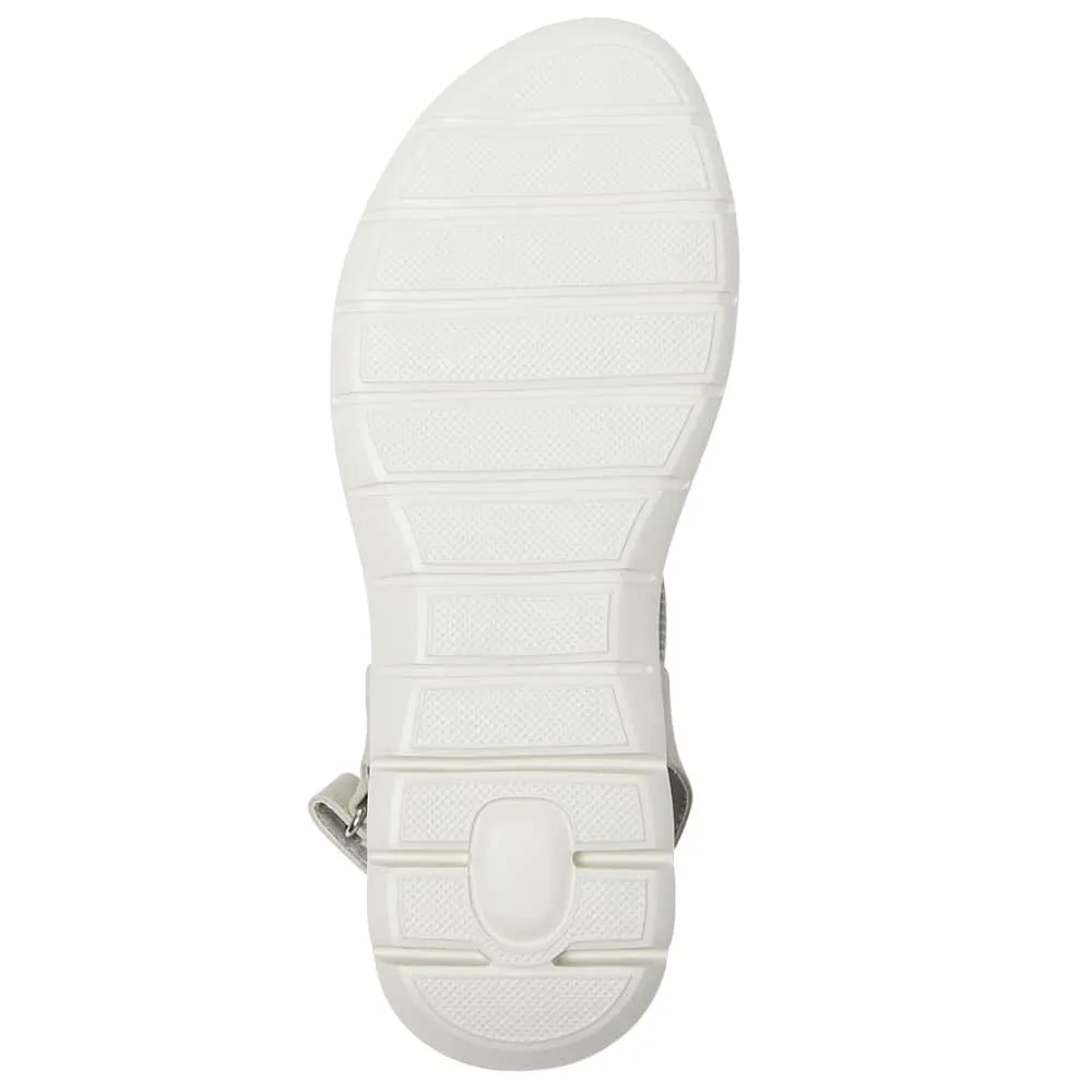 Luna Sandal in Light Grey Multi