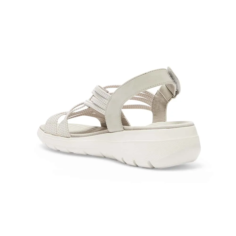 Luna Sandal in Light Grey Multi