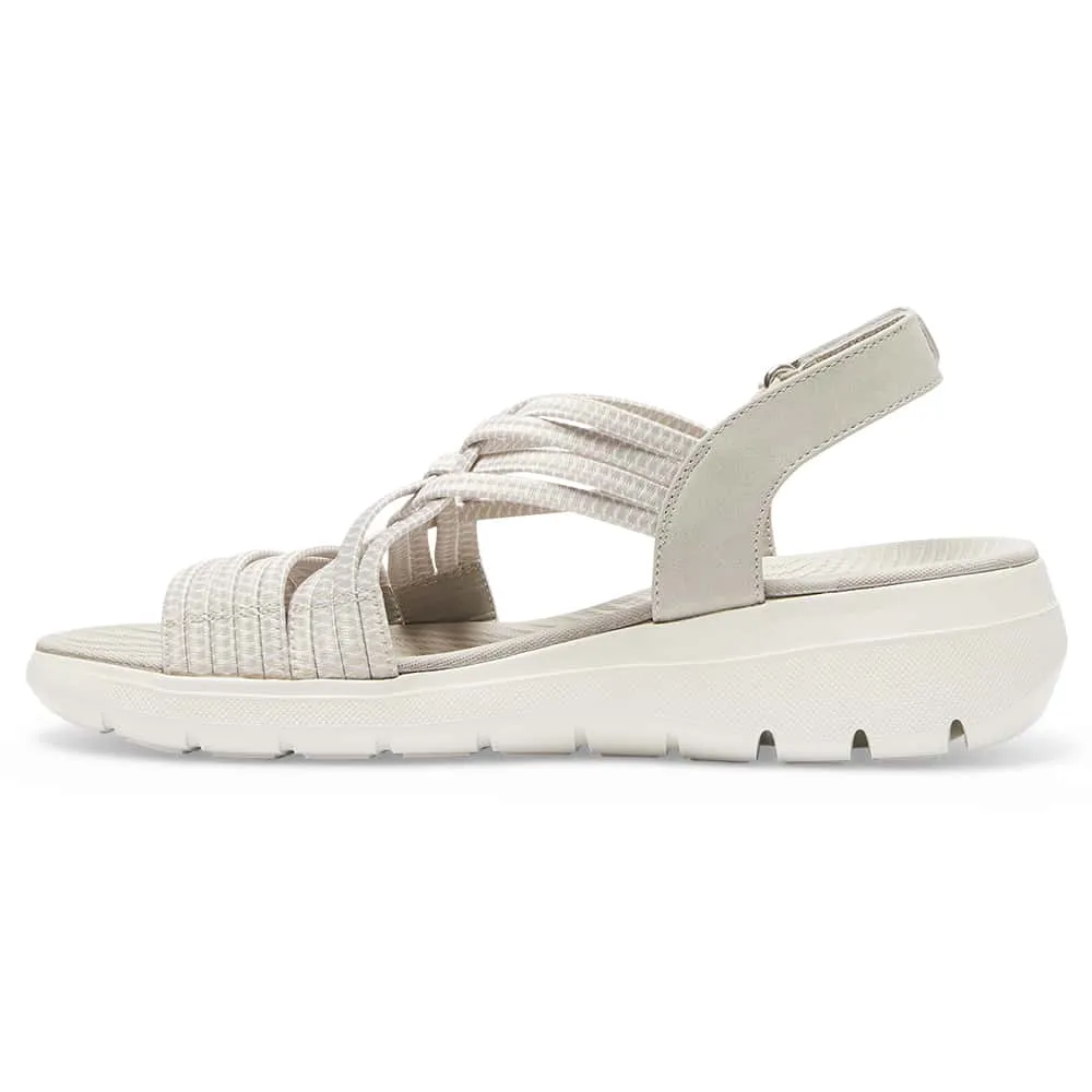 Luna Sandal in Light Grey Multi