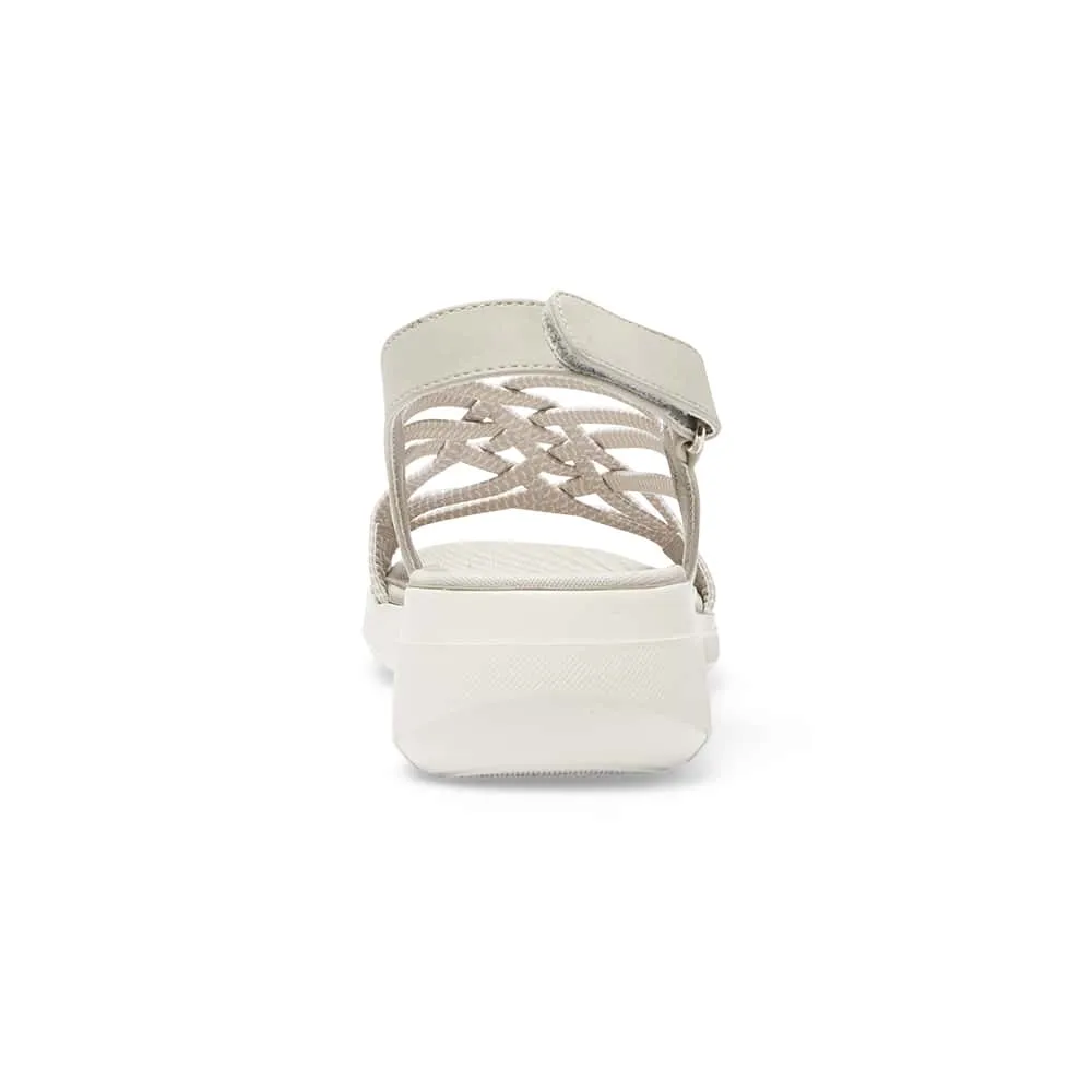Luna Sandal in Light Grey Multi