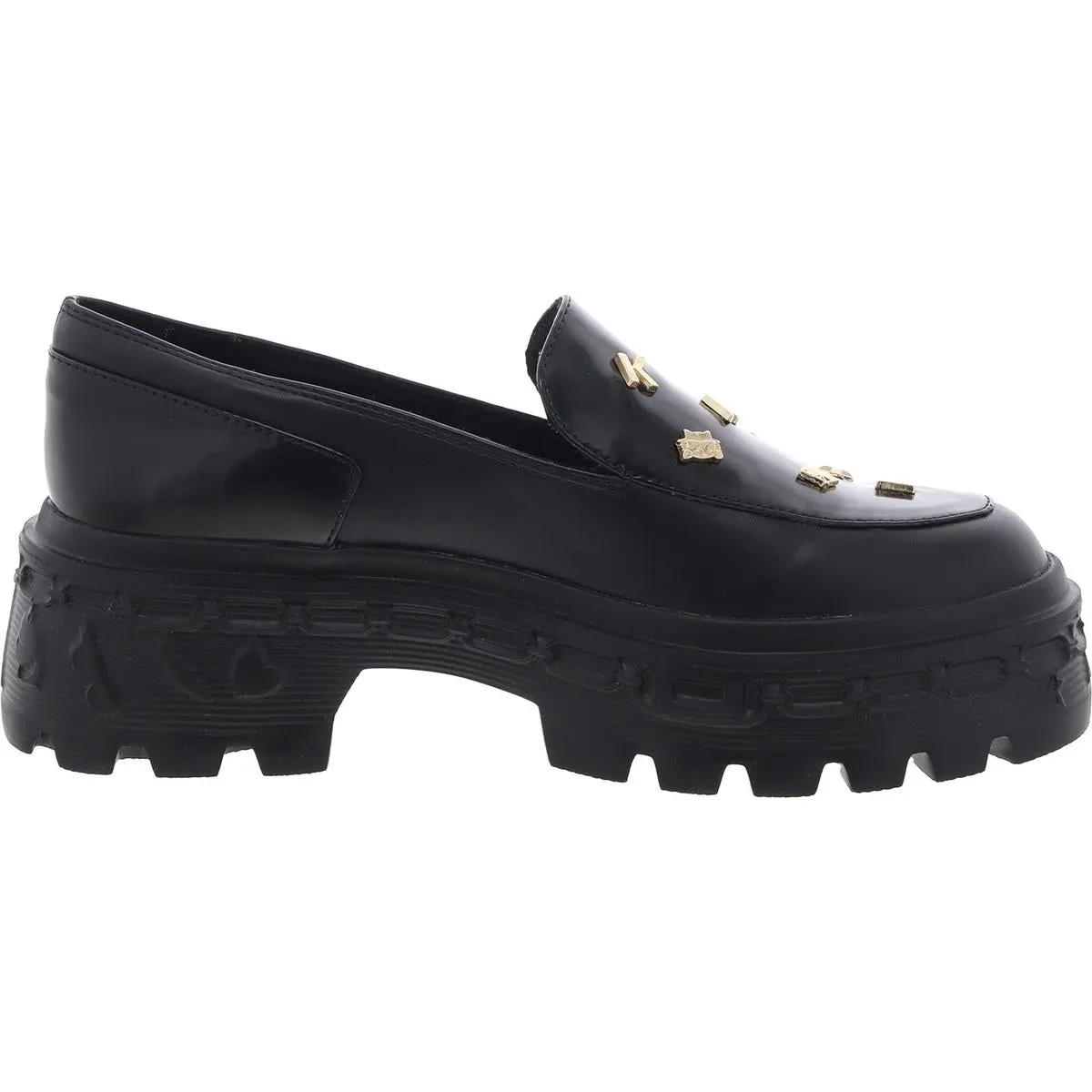 Lylah Womens Platform Embellished Loafers