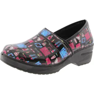 LYNDEE Womens Slip Resistant Man Made Clogs