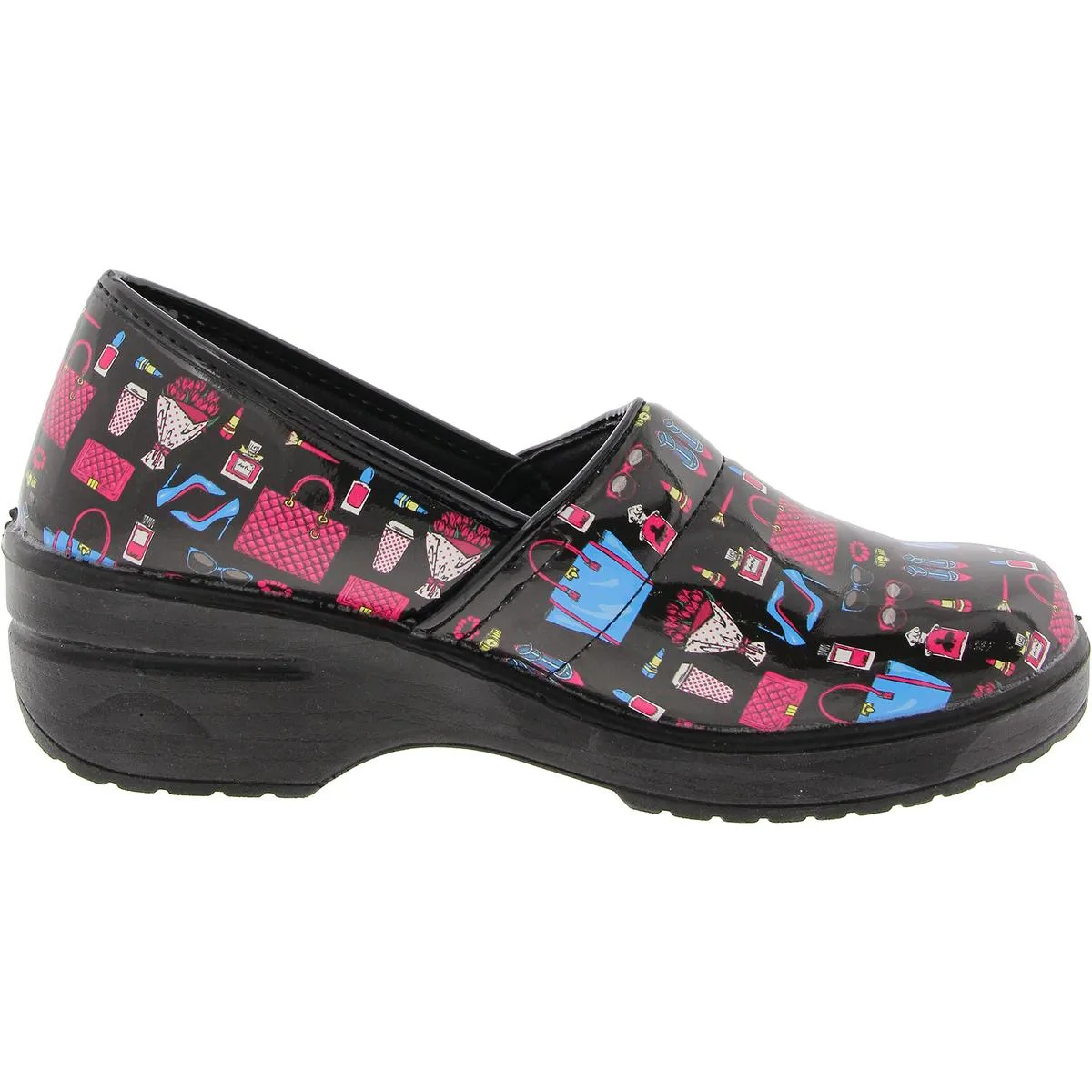 LYNDEE Womens Slip Resistant Man Made Clogs