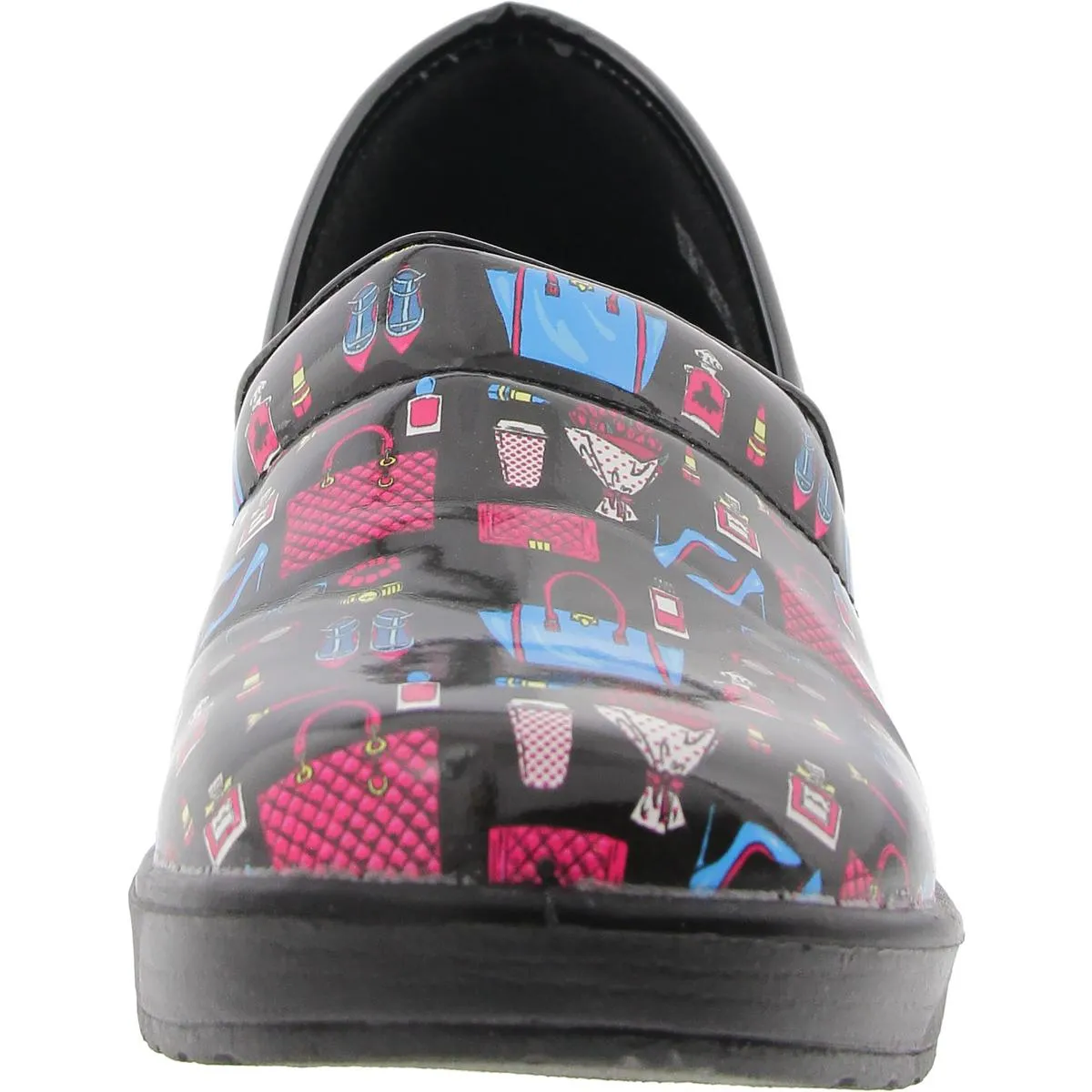 LYNDEE Womens Slip Resistant Man Made Clogs