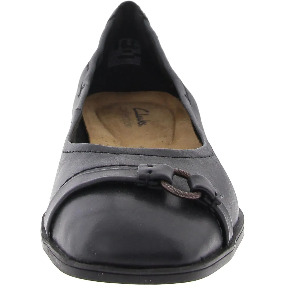Lyrical Sky Womens Padded Insole Leather Ballet Flats