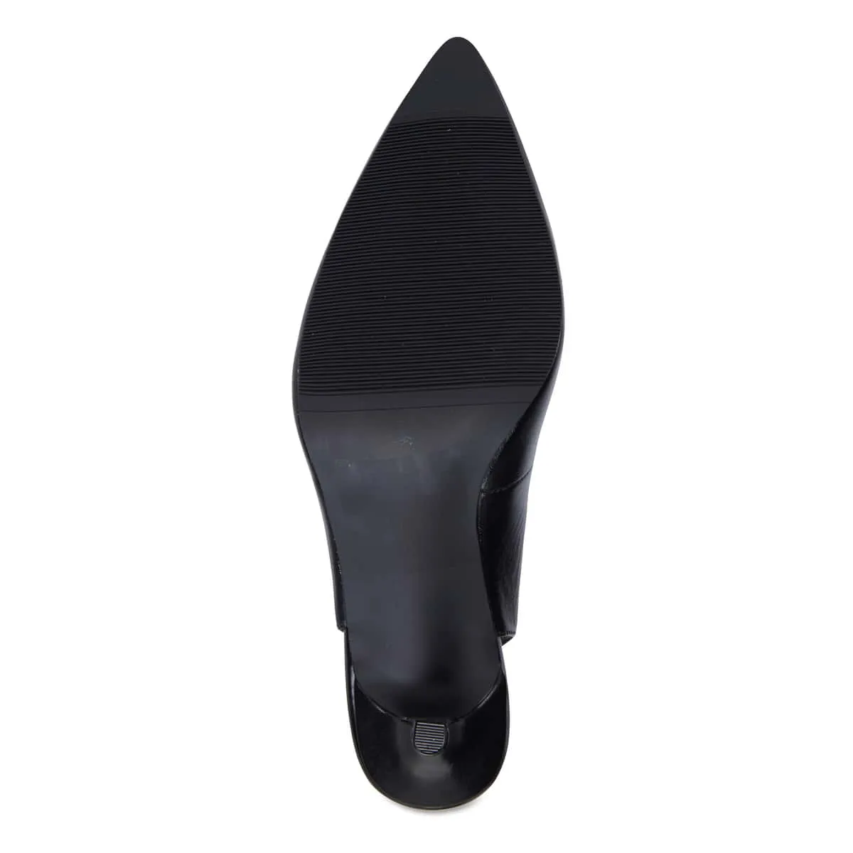 Maestro Heel in Black Leather