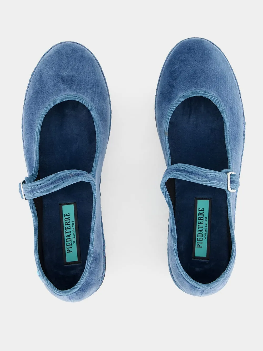 Mary Jane in Adriatic Blue Velvet
