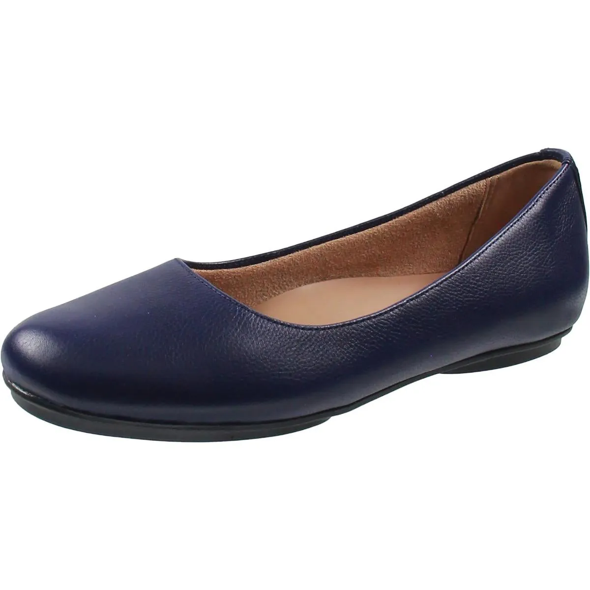 Maxwell Womens Comfort Insole Slip On Ballet Flats