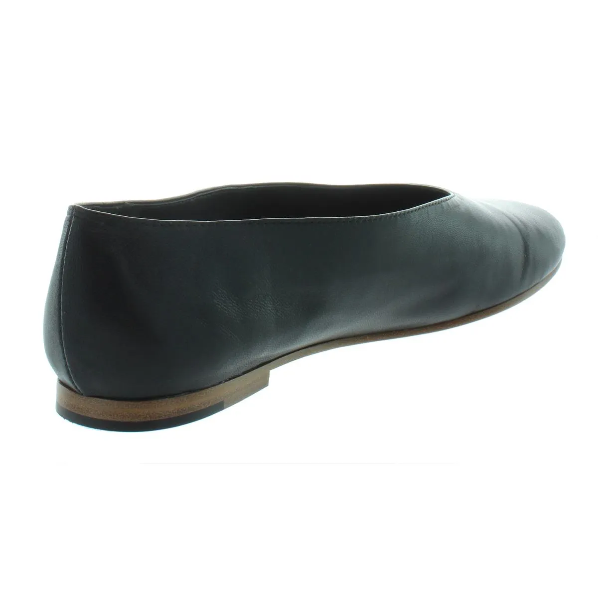 Maxwell Womens Faux Leather Round Toe Flats