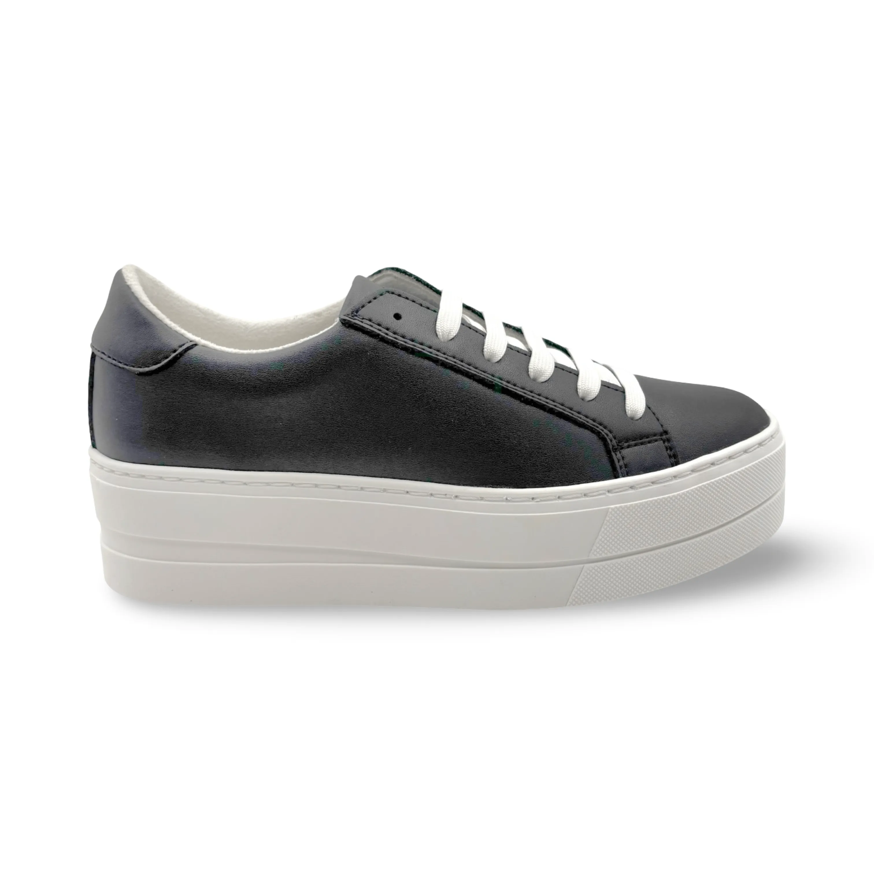 MAYA Black Lace Up Trainer