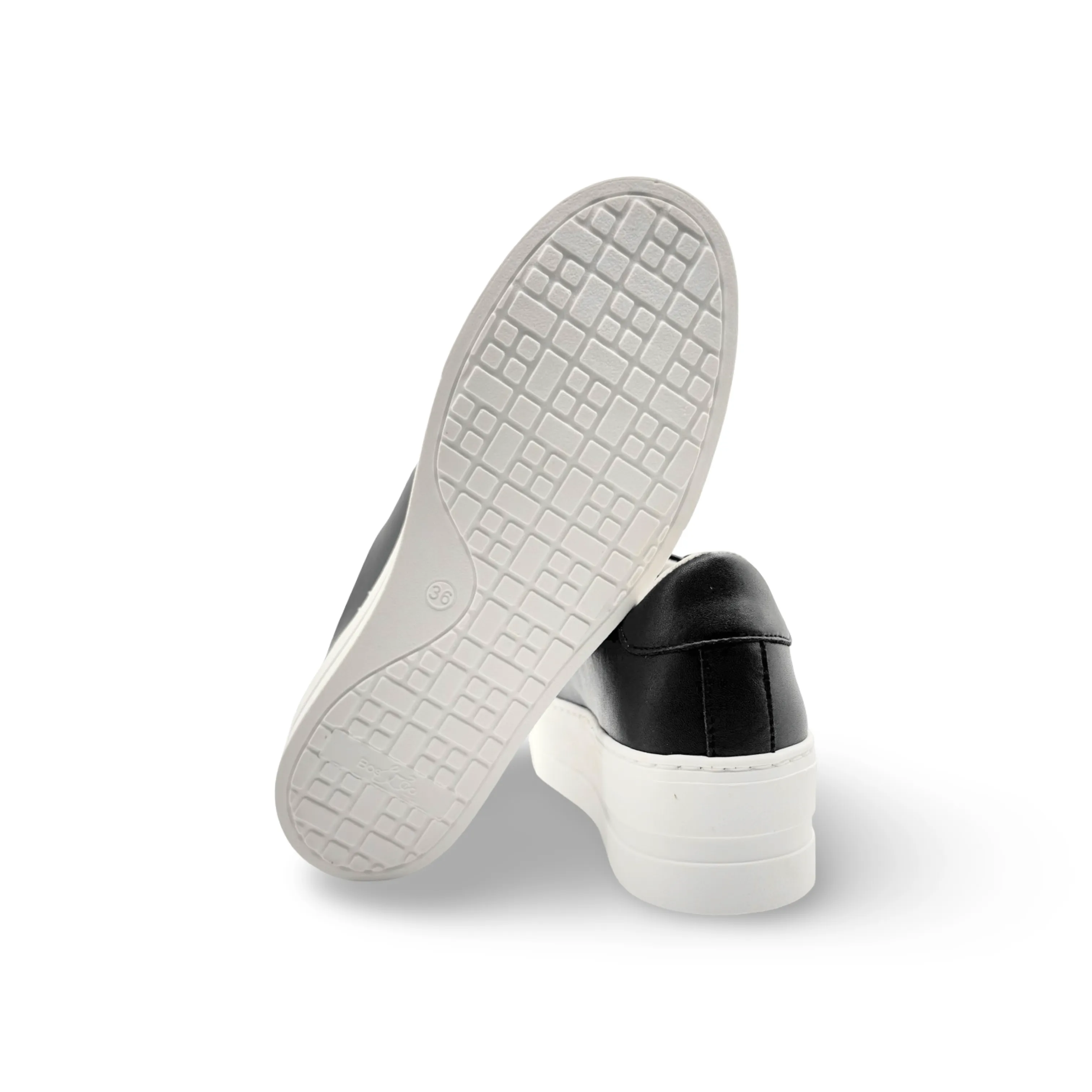 MAYA Black Lace Up Trainer