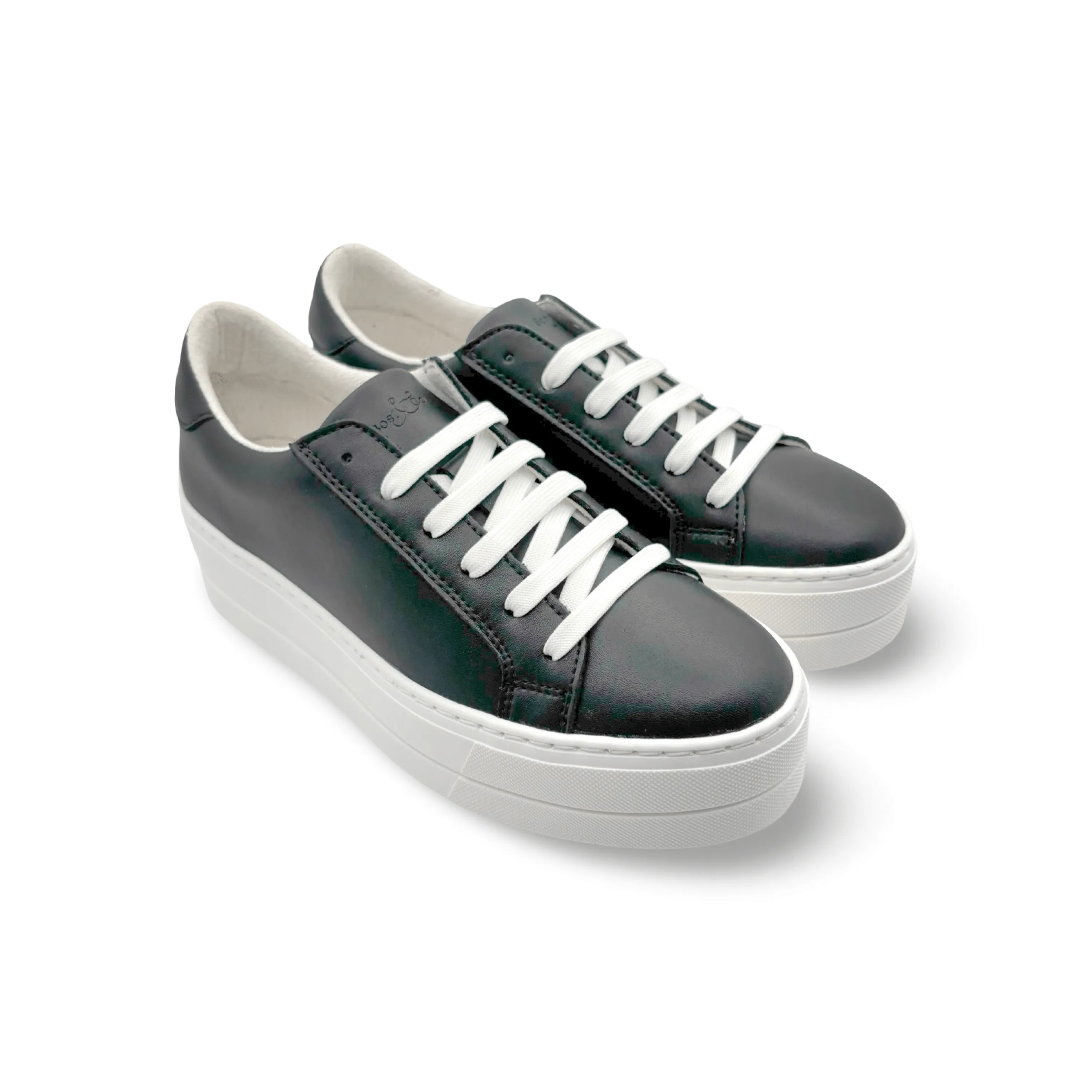 MAYA Black Lace Up Trainer
