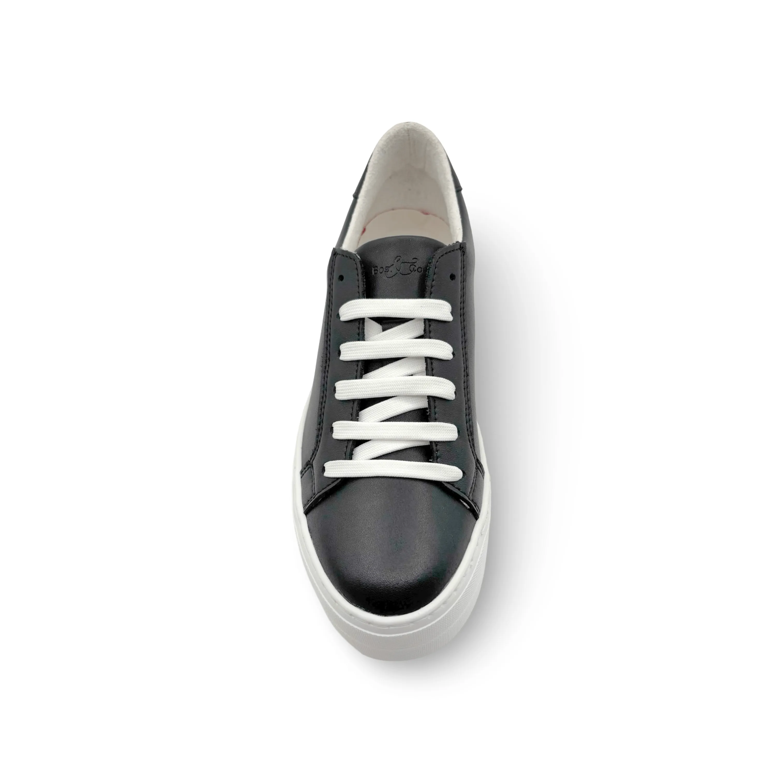 MAYA Black Lace Up Trainer