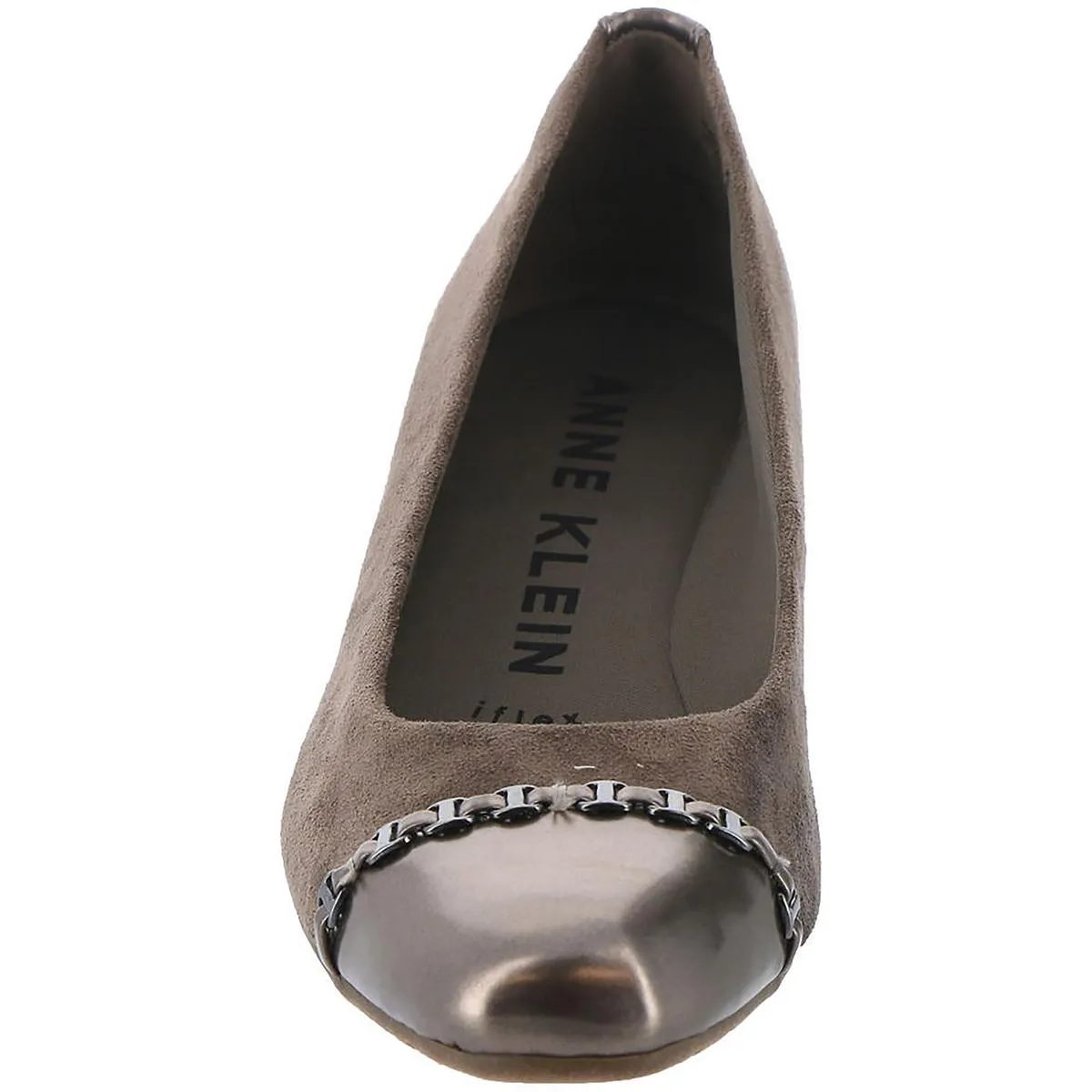 Maysel Womens Leather Slip On Ballet Flats