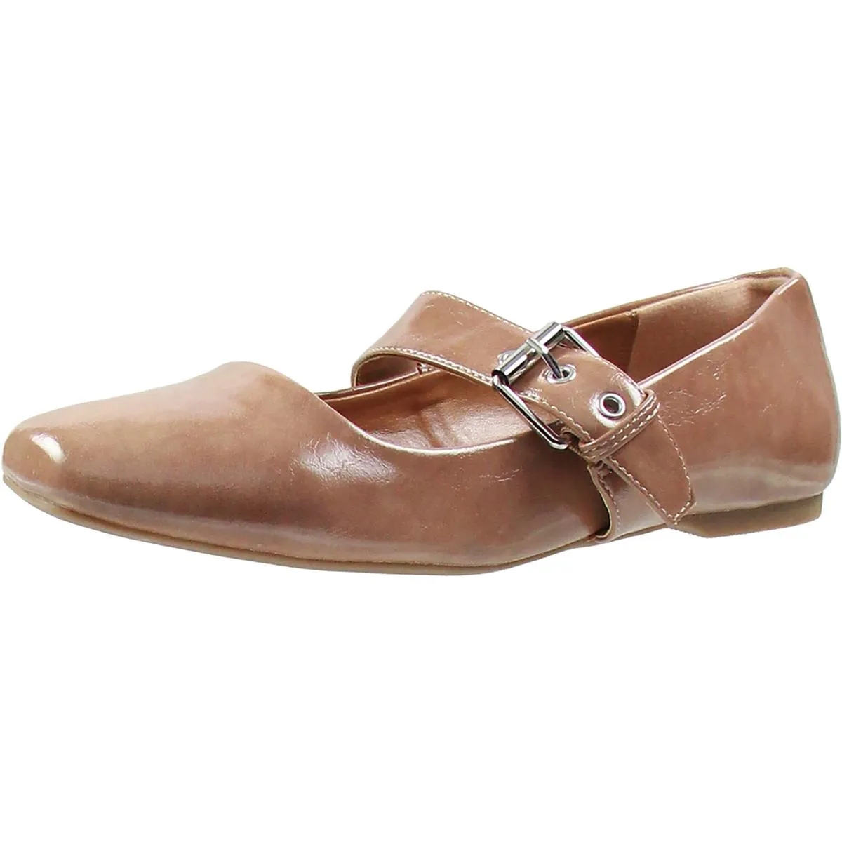 Mellie Womens Cushioned Footbed Round Toe Flat Shoes