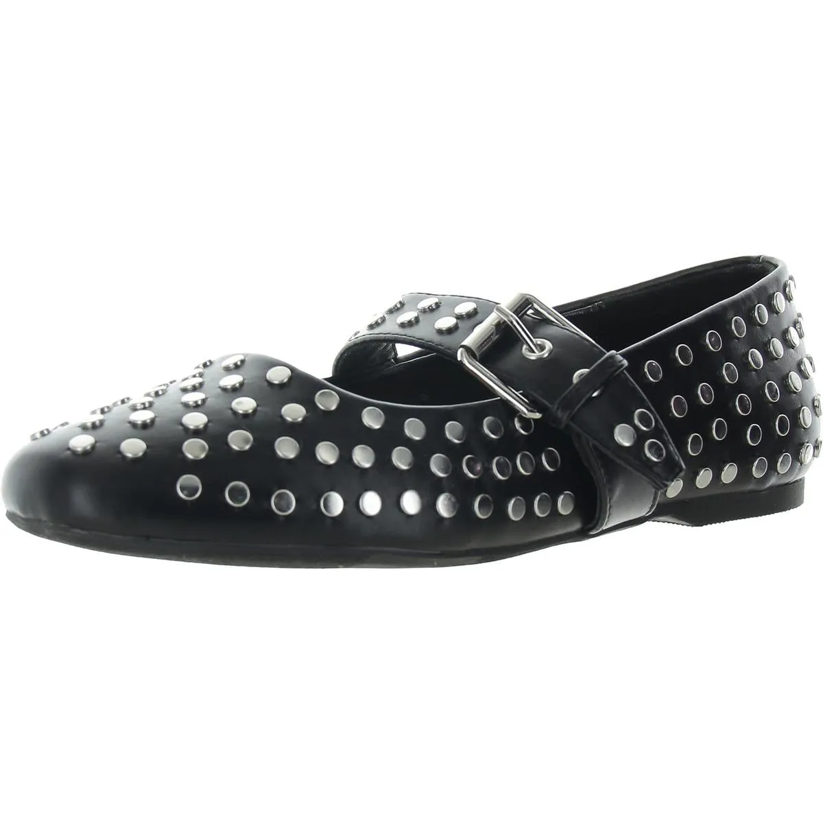 Mellie Womens Cushioned Footbed Round Toe Flat Shoes