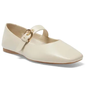 Melrose Flat in Bone Leather