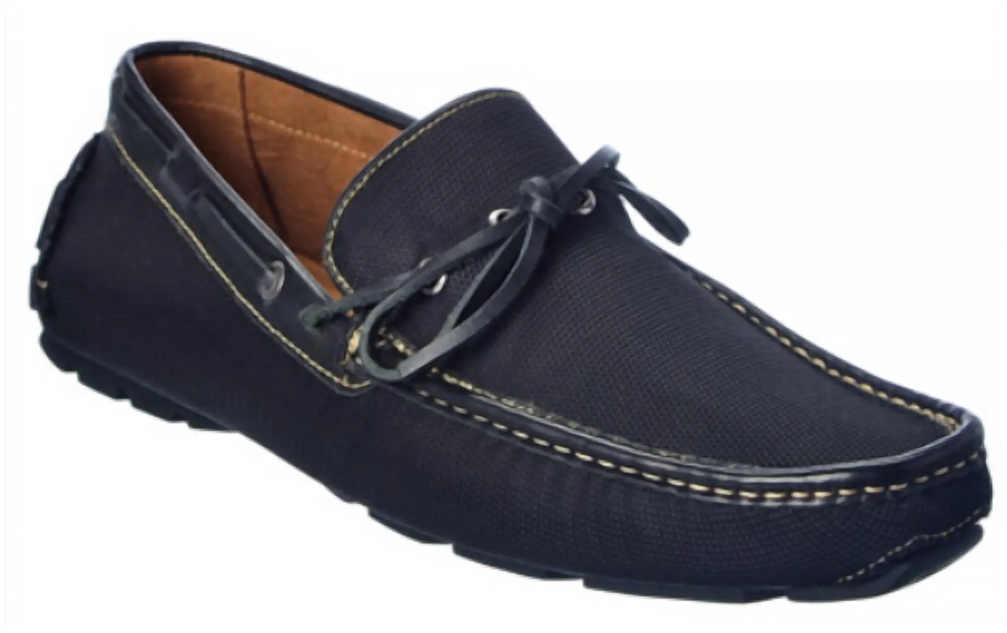 Men's Daden Leather Trim Driver In Black