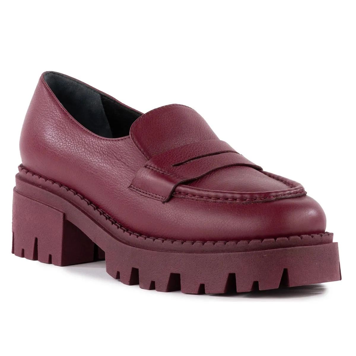 Meridian Womens Leather Slip On Loafers