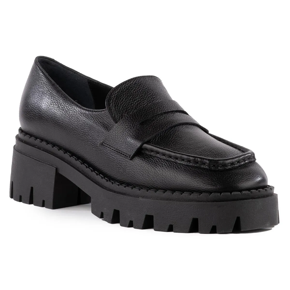 Meridian Womens Leather Slip On Loafers
