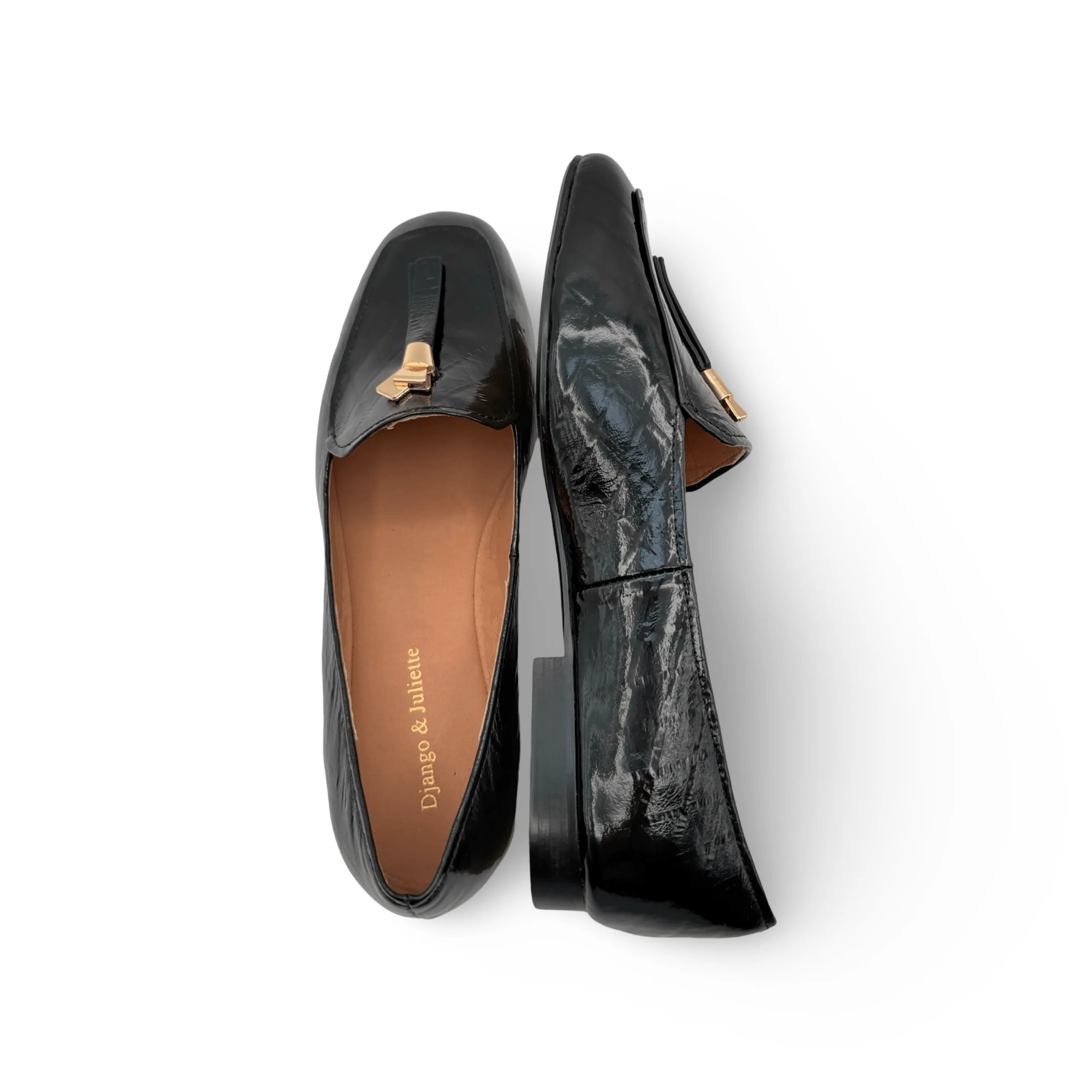 Mierella Black Print Flat