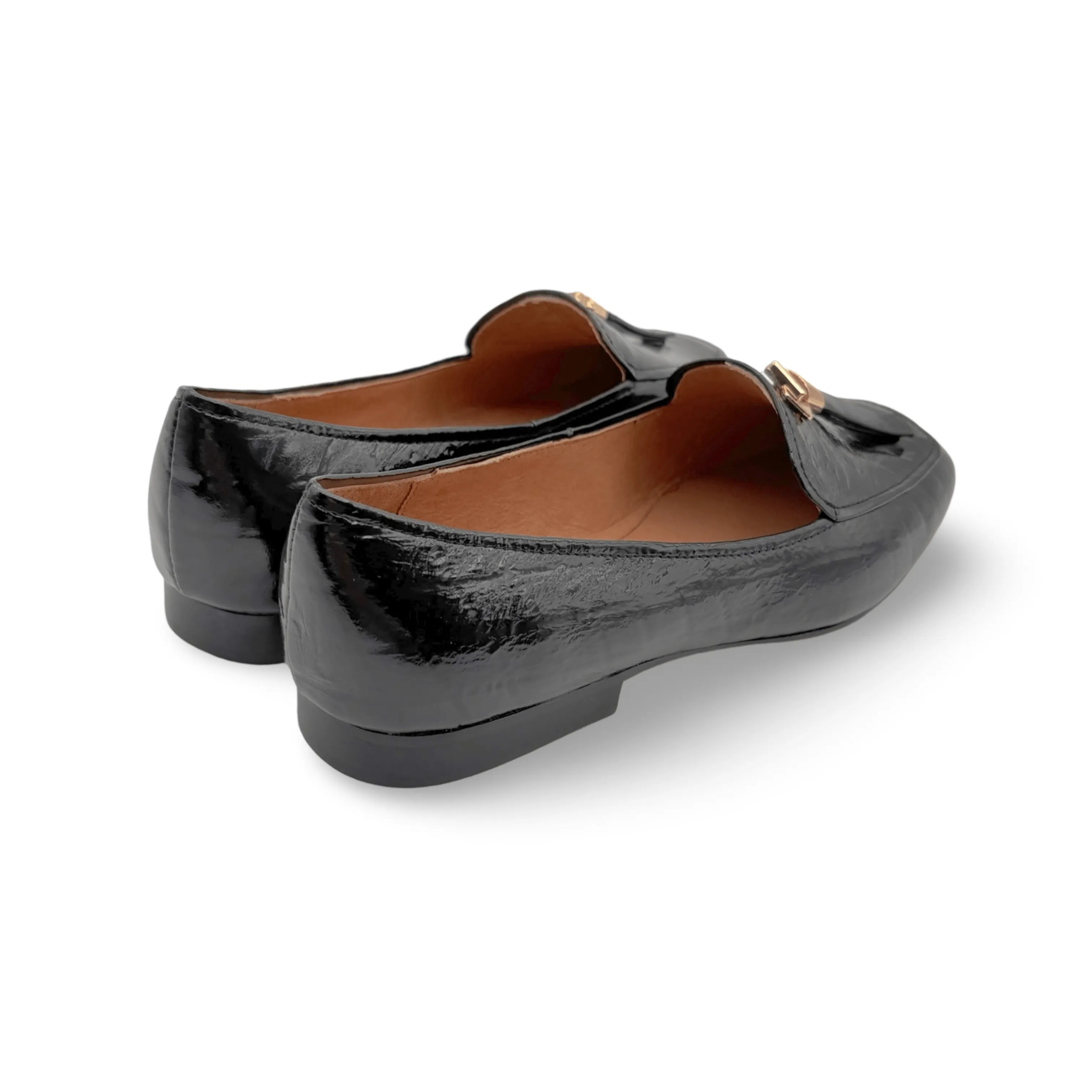 Mierella Black Print Flat