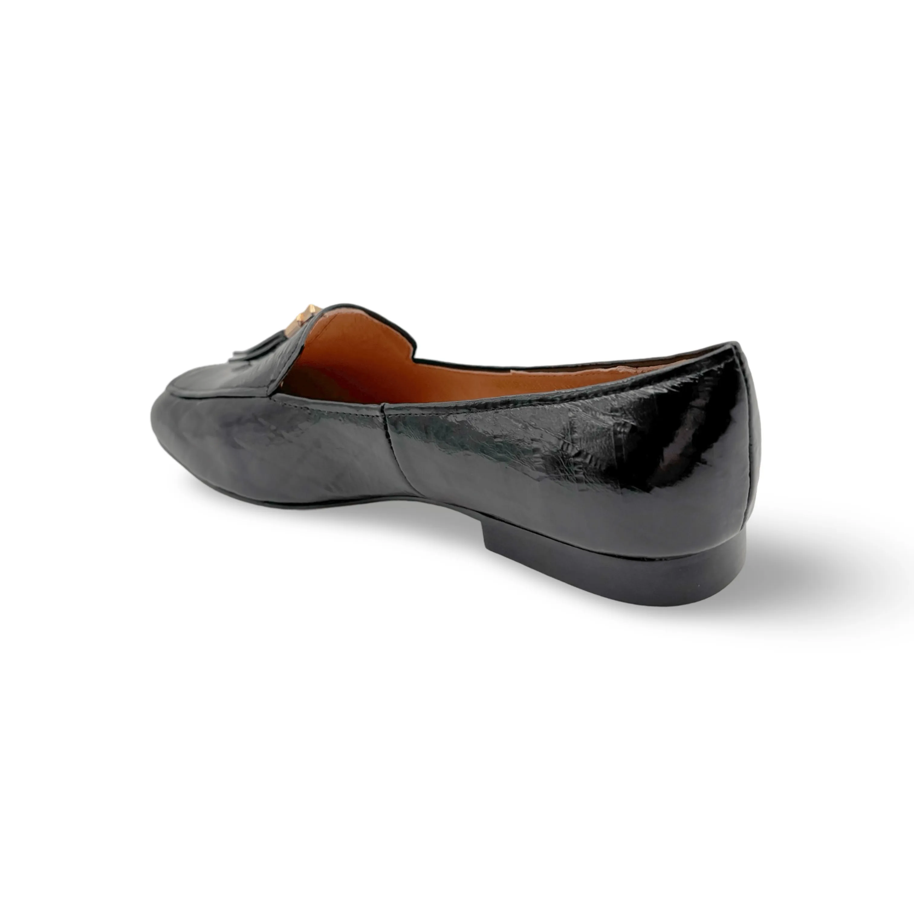 Mierella Black Print Flat