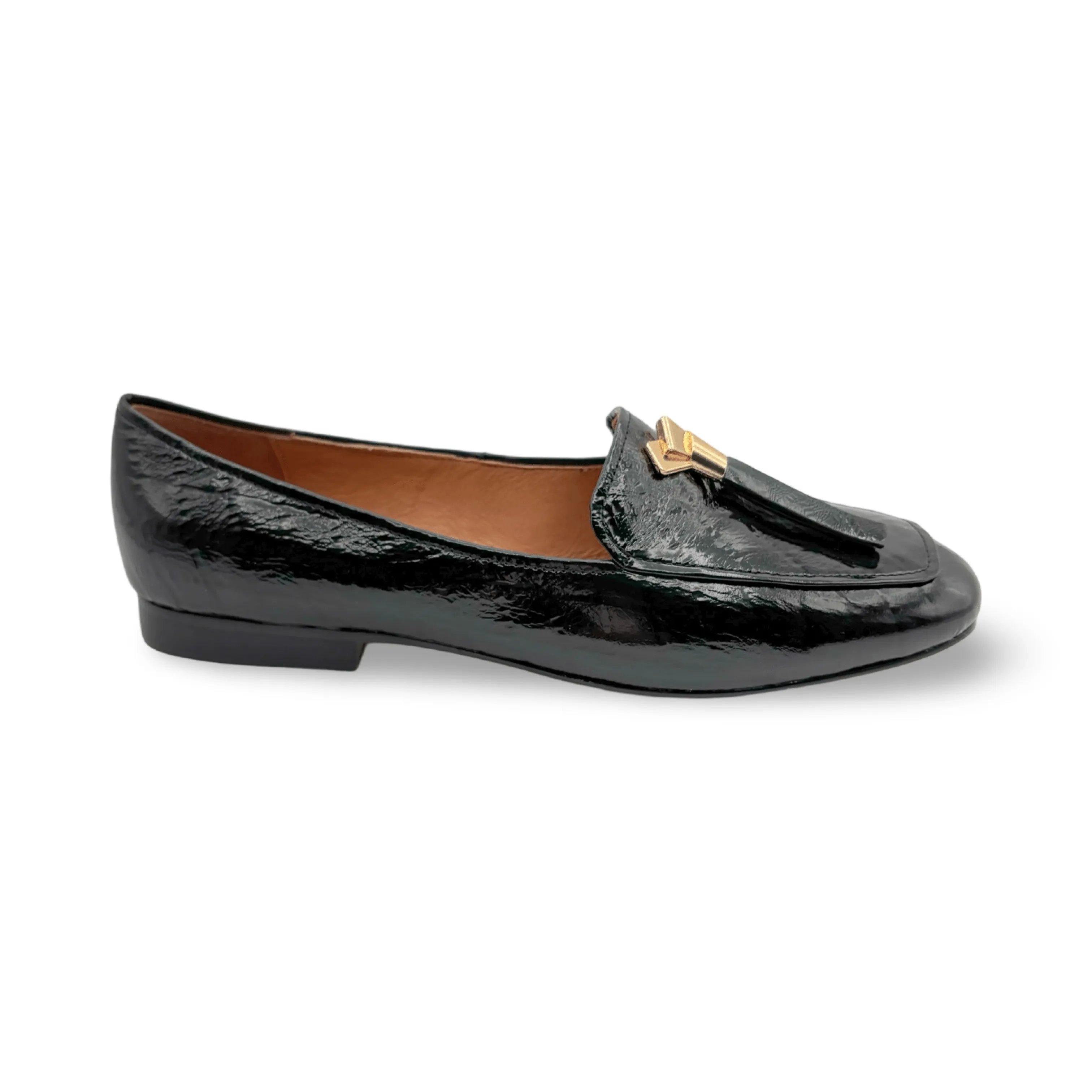 Mierella Black Print Flat