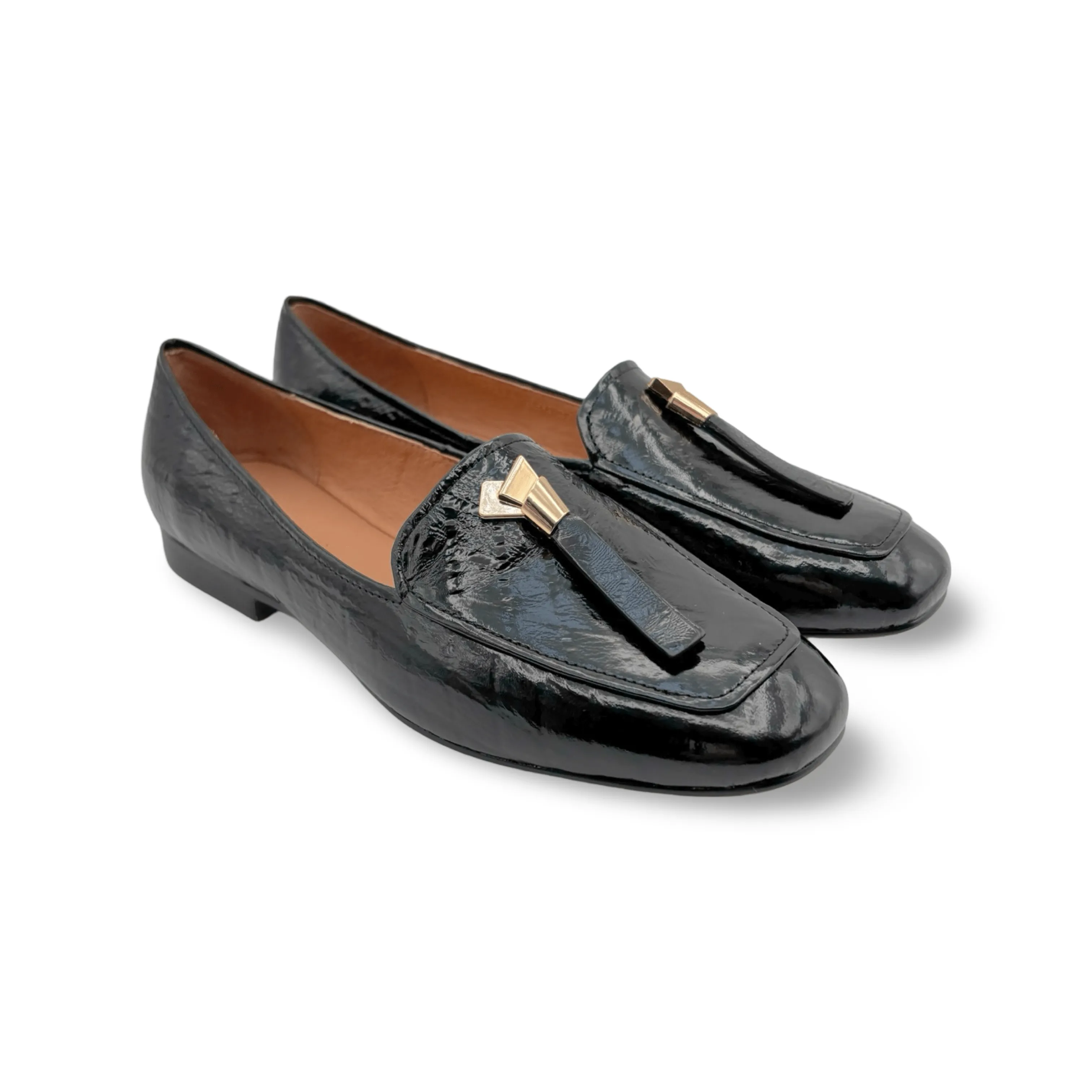 Mierella Black Print Flat