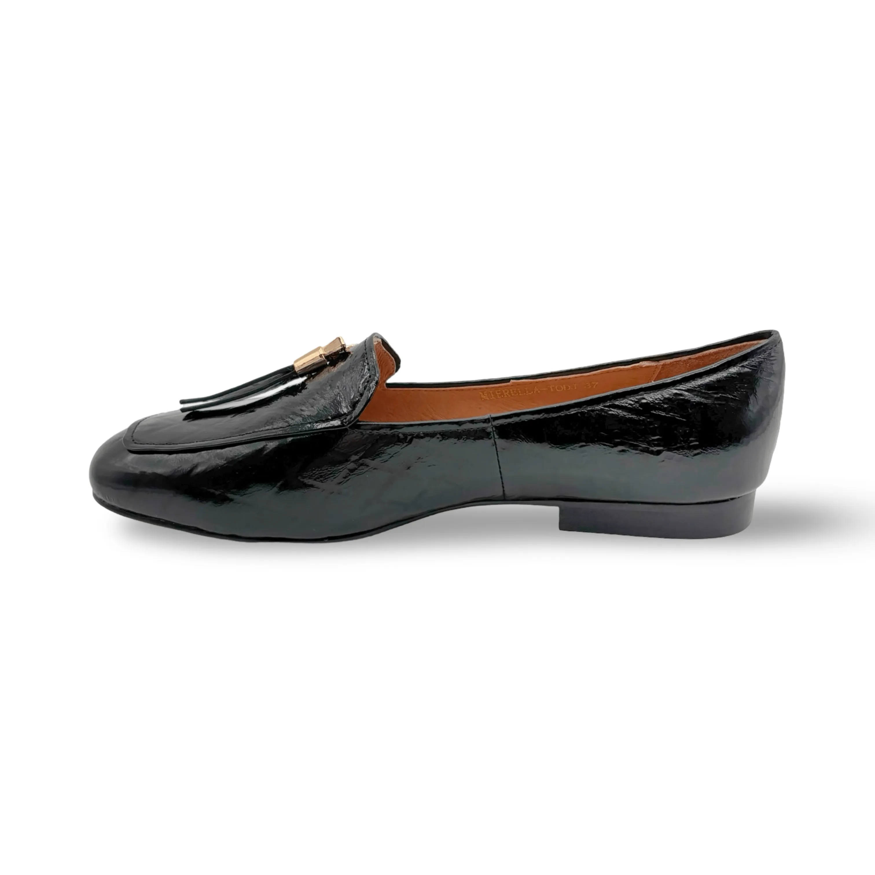 Mierella Black Print Flat