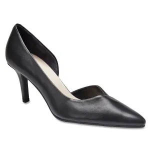Mikado Heel in Black Leather