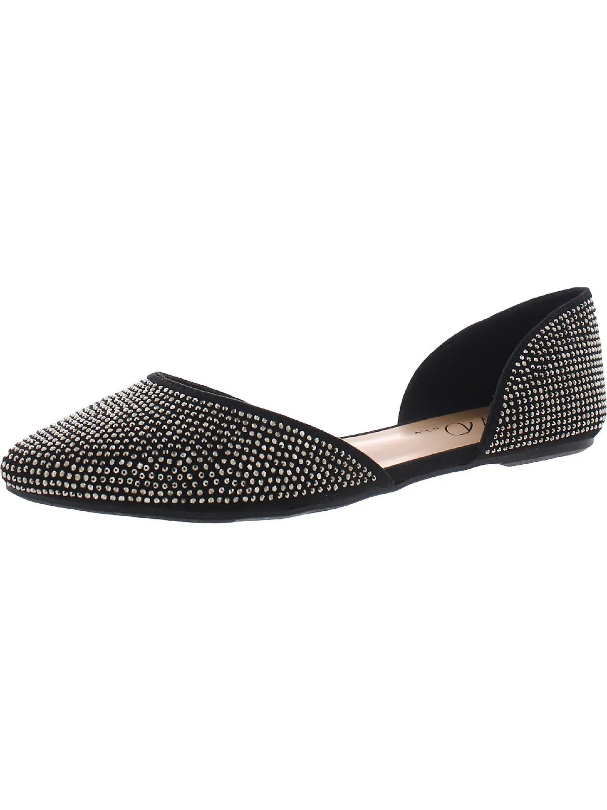 Mikaylaa F Womens Rhinestone Almond Toe D'Orsay