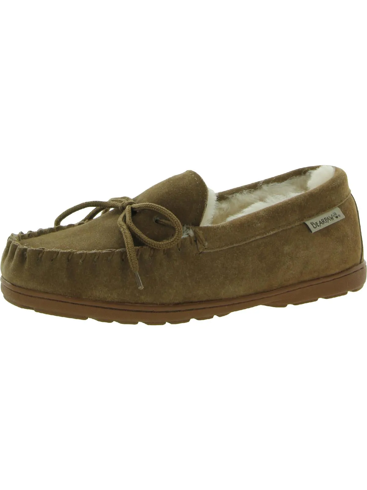 Mindy Womens Suede Slip On Moccasins