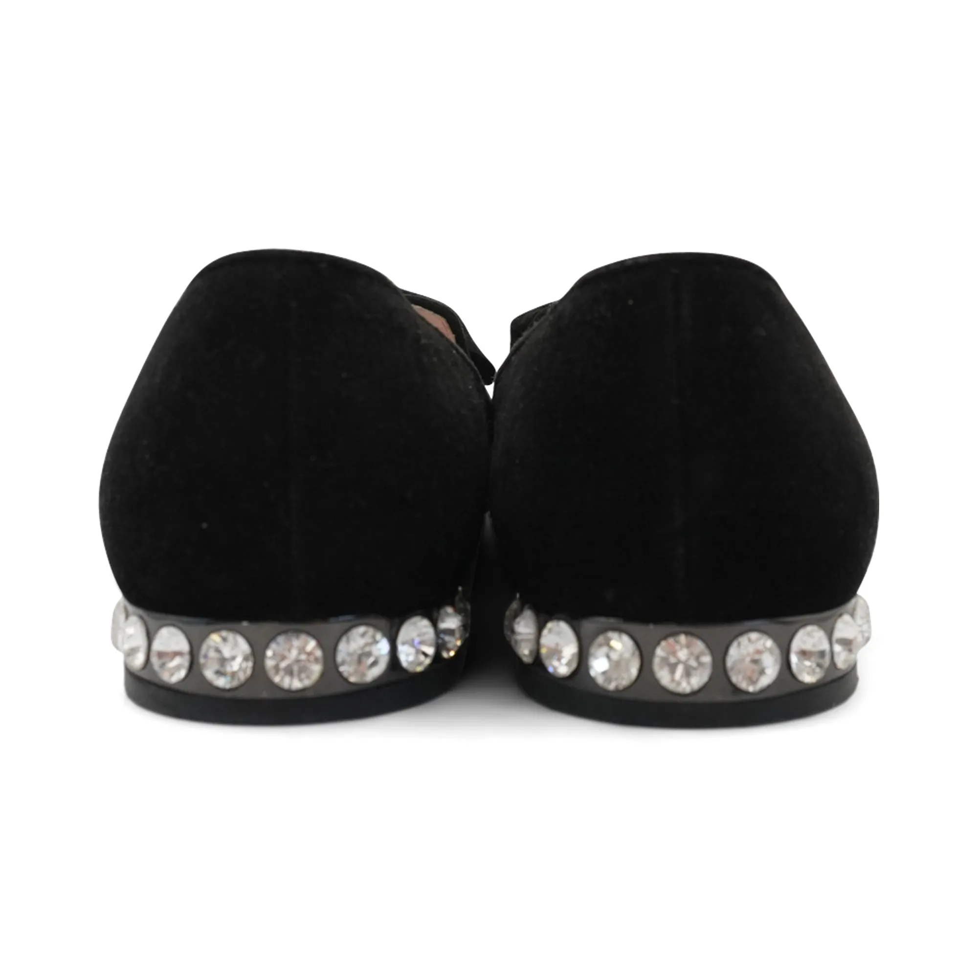 Miu Miu Crystal Heel Flats - Women's 36.5