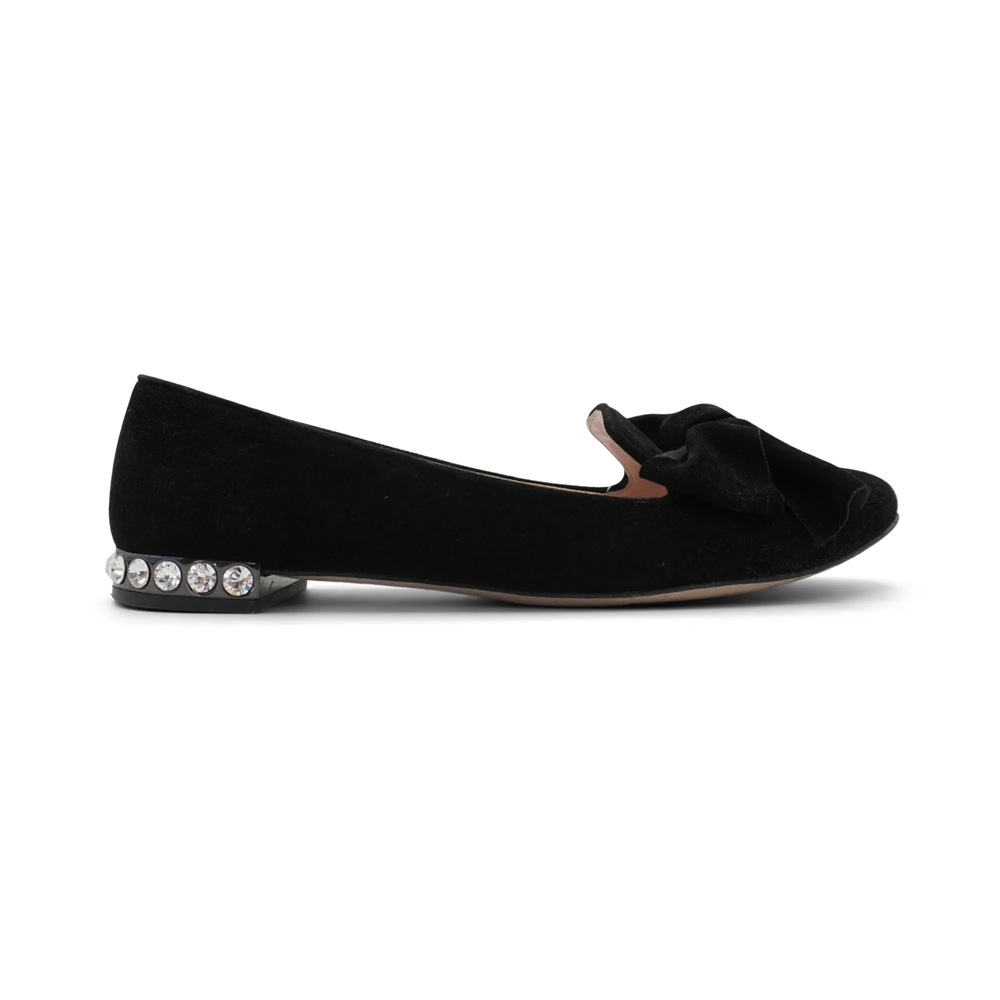 Miu Miu Crystal Heel Flats - Women's 36.5