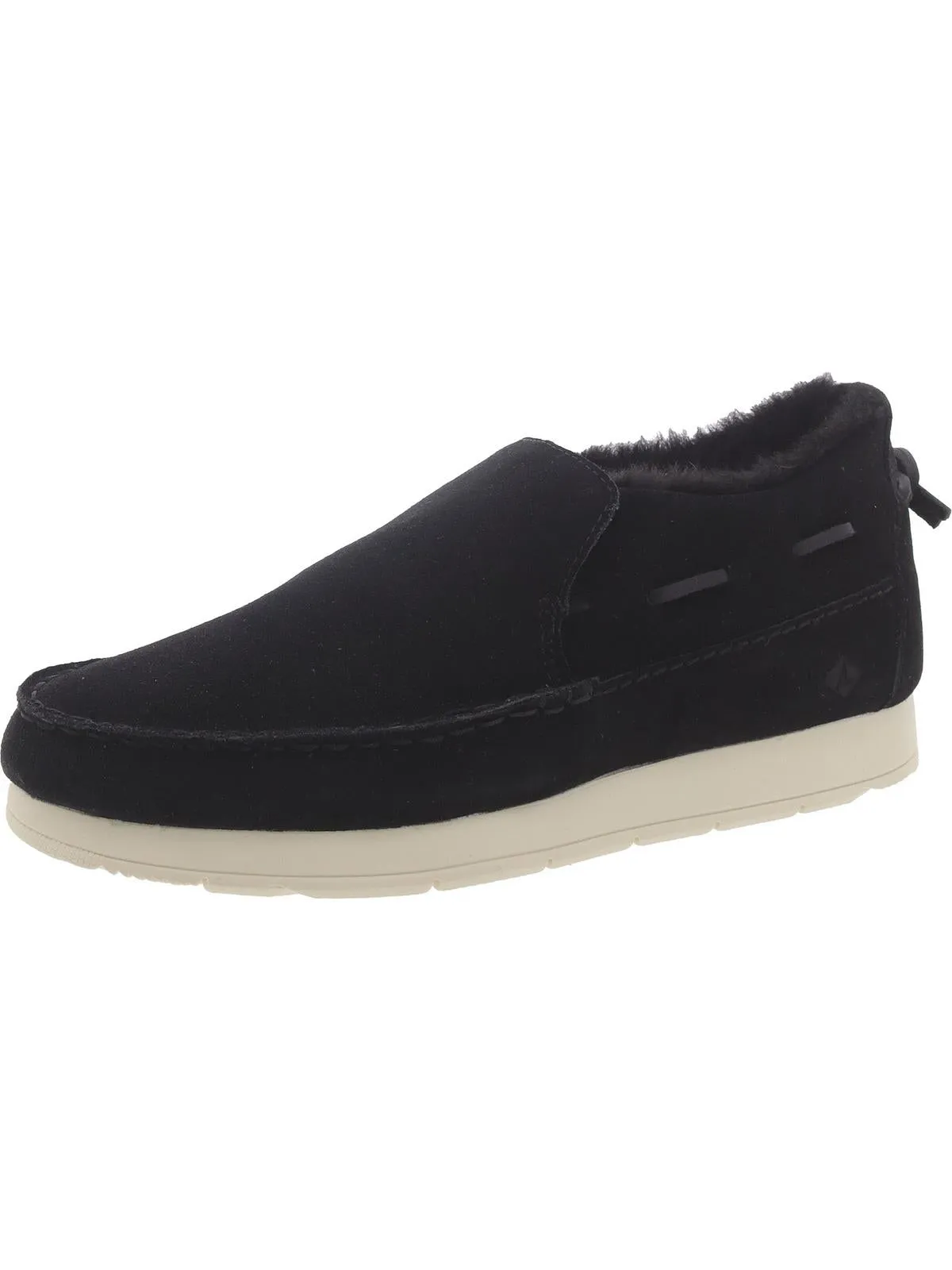 Moc-Sider Base Womens Leather Slip On Loafers