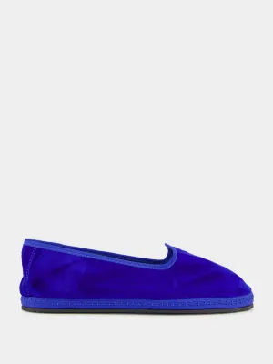 Modigliani Flats in Cobalt Blue Velvet