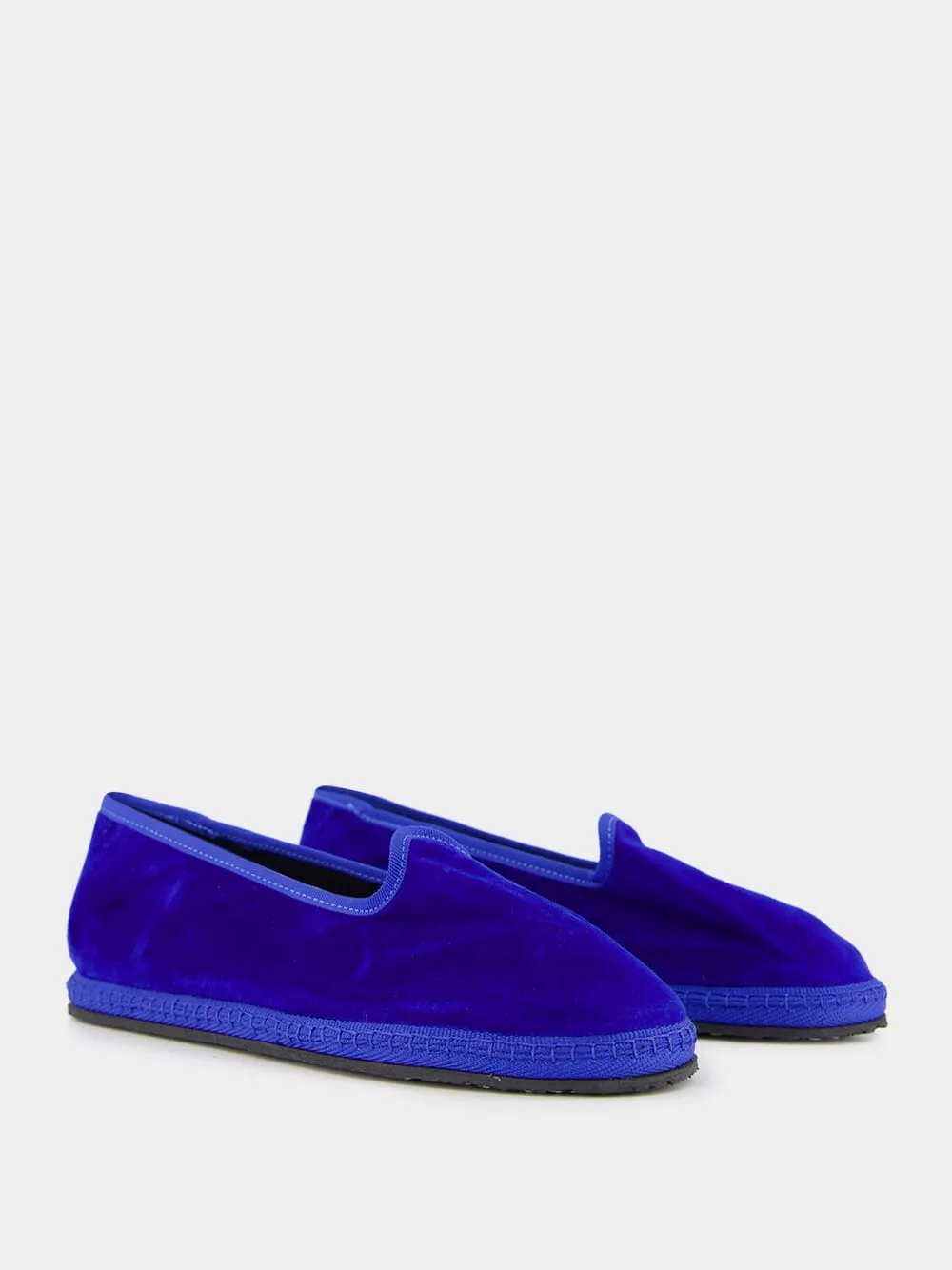 Modigliani Flats in Cobalt Blue Velvet