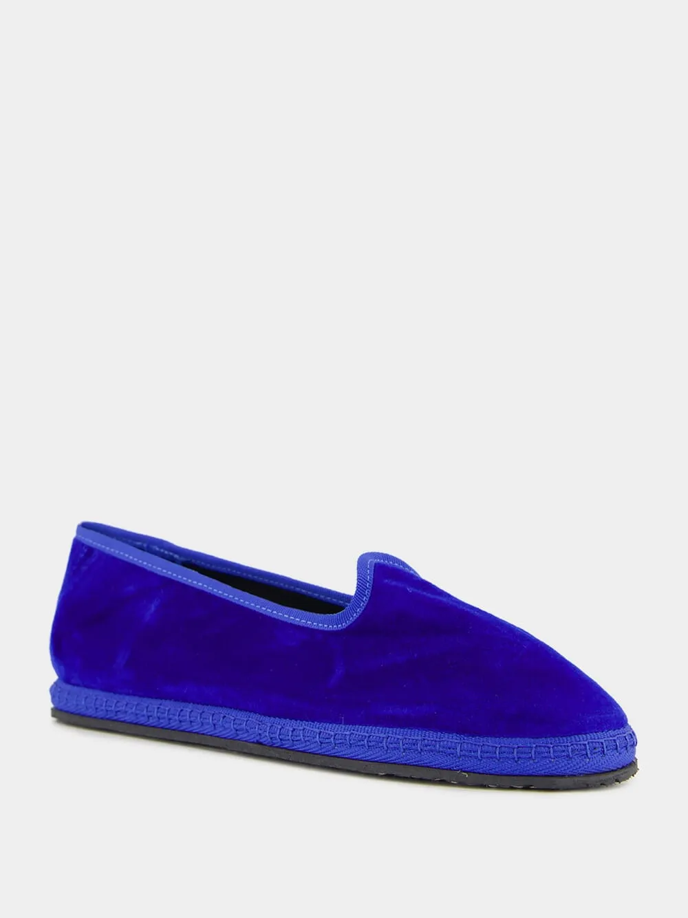 Modigliani Flats in Cobalt Blue Velvet