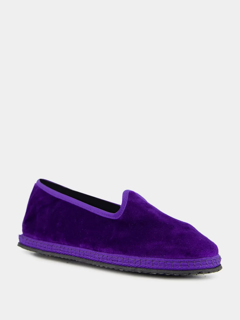 Modigliani Flats in Purple Anarchico Velvet