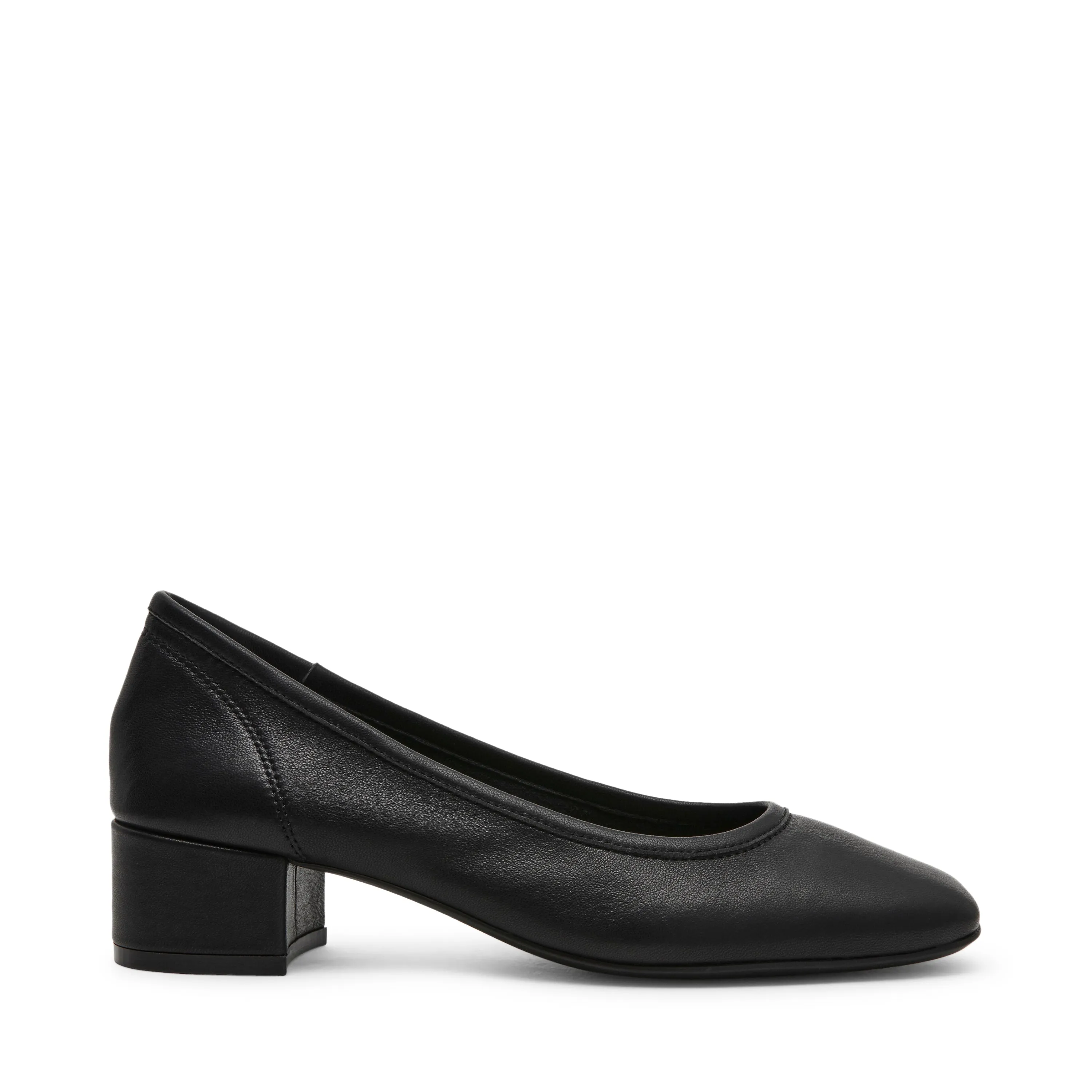 Mollie Flat Shoe BLACK LEATHER