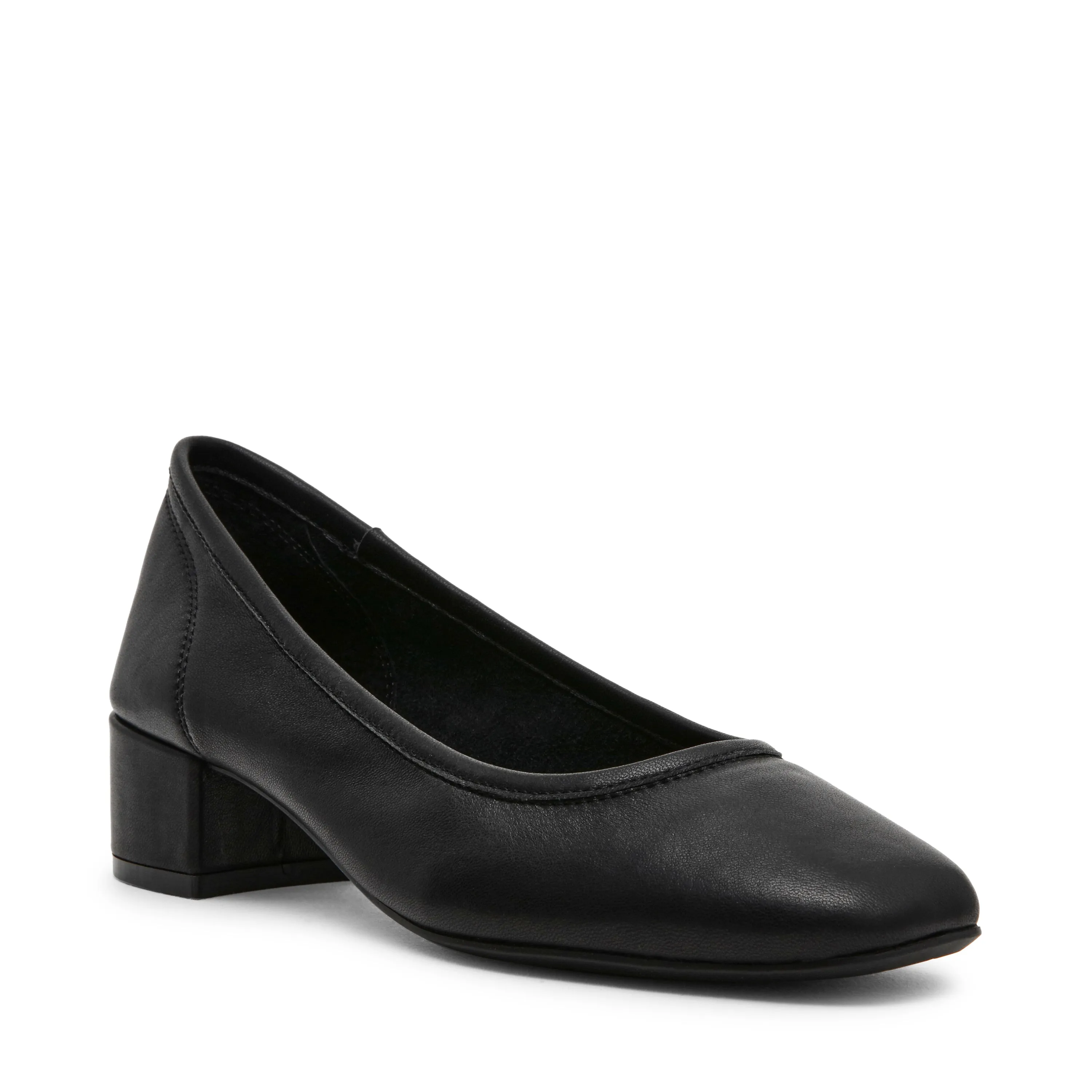 Mollie Flat Shoe BLACK LEATHER