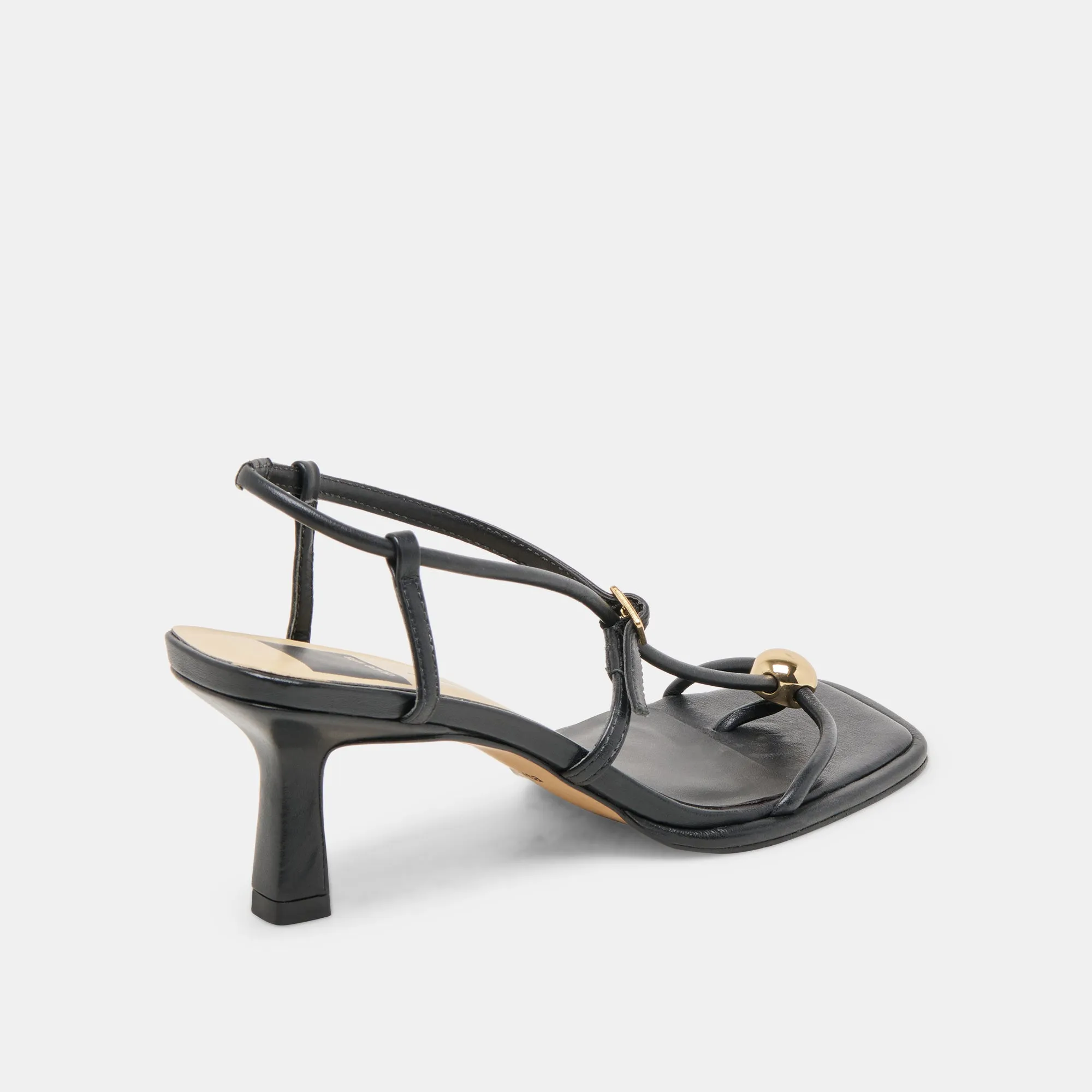 MYLEE HEELS BLACK LEATHER