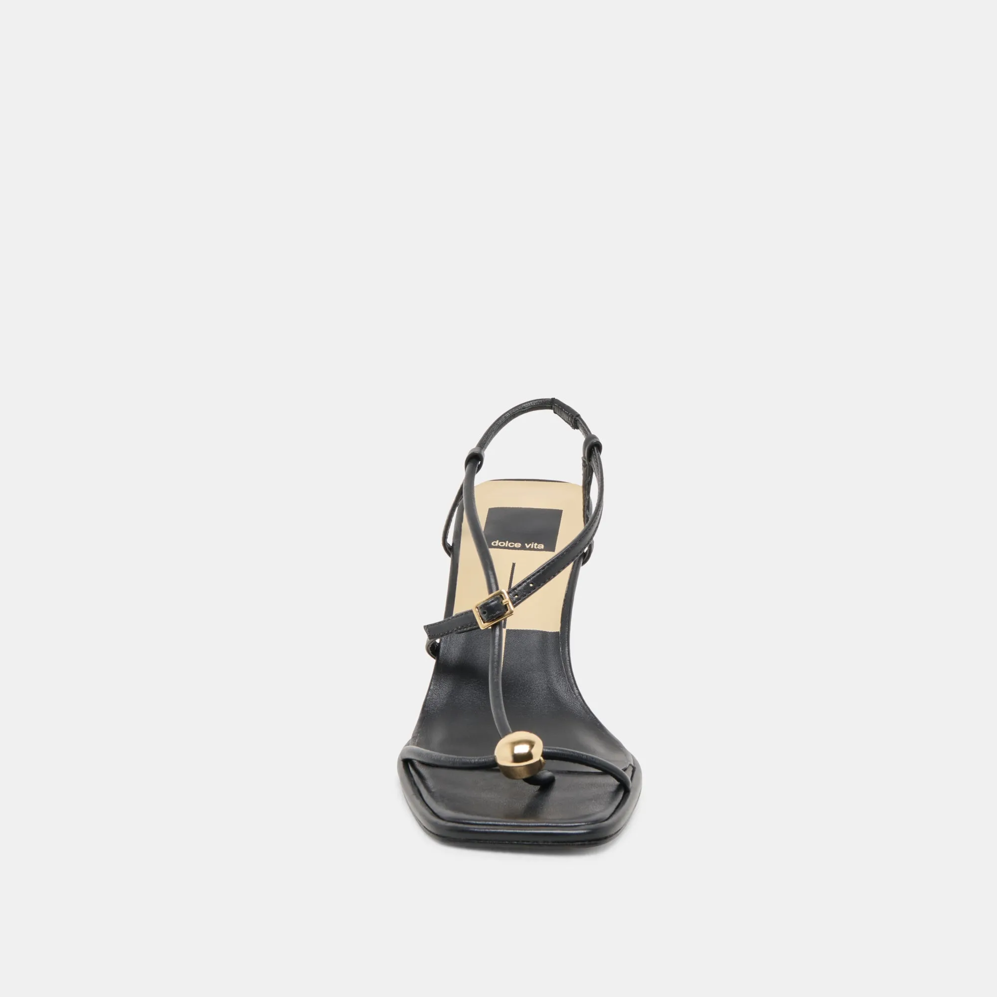 MYLEE HEELS BLACK LEATHER