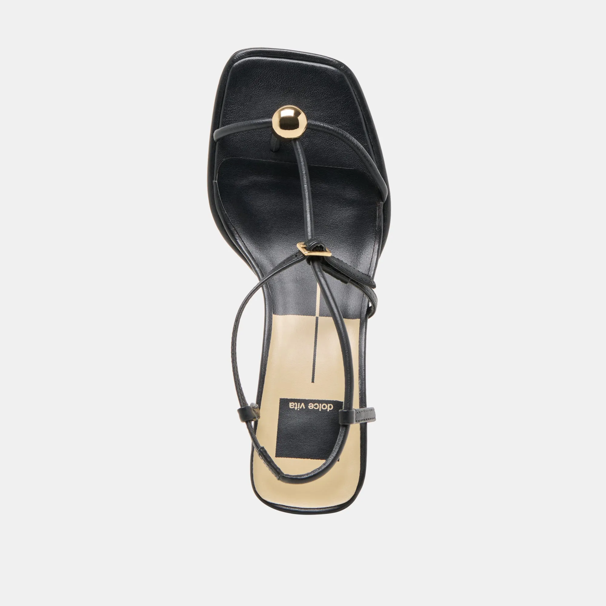 MYLEE HEELS BLACK LEATHER
