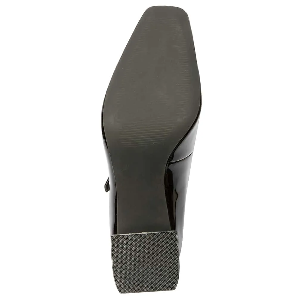 Nancy Heel in Black Patent