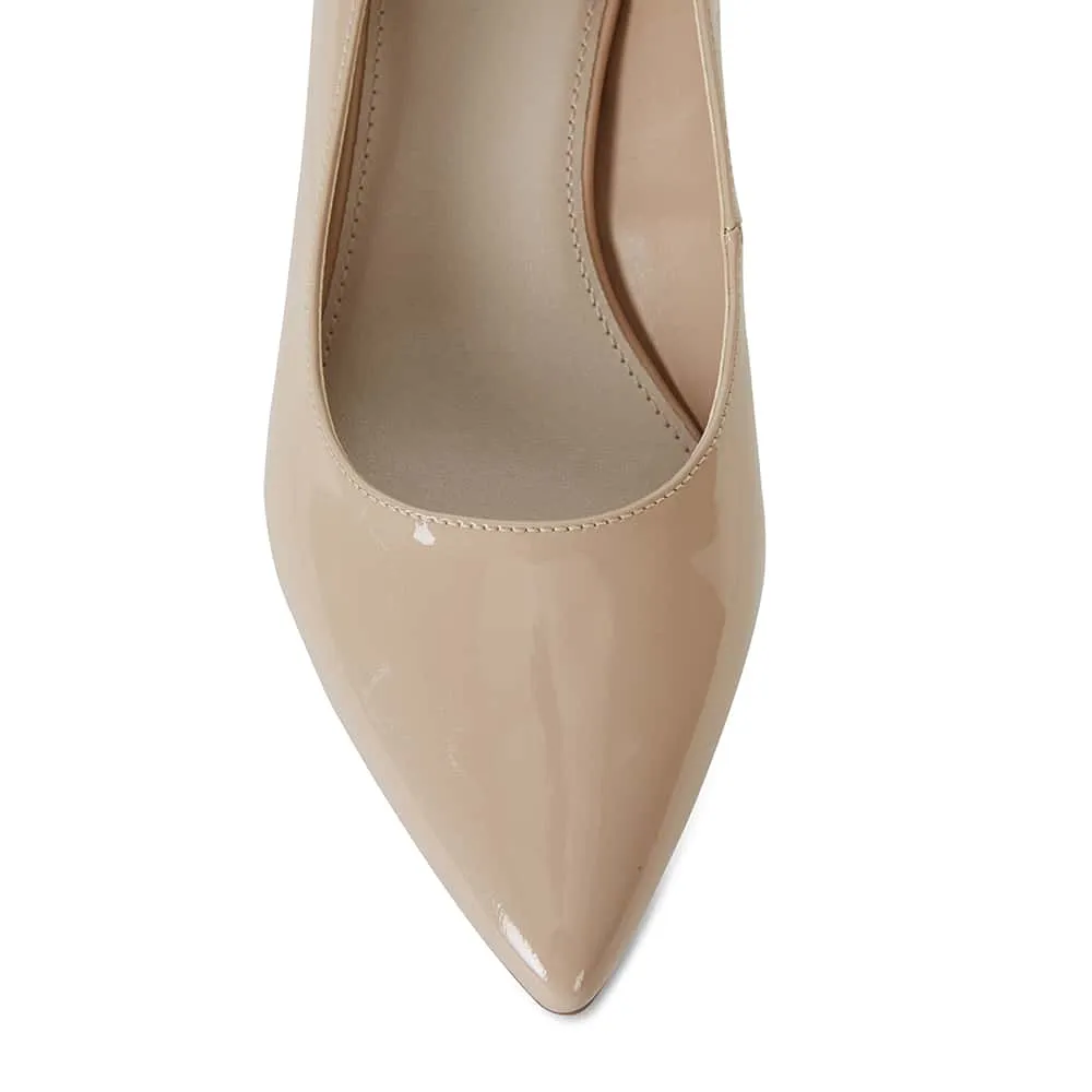 Natasha Heel in Nude Patent
