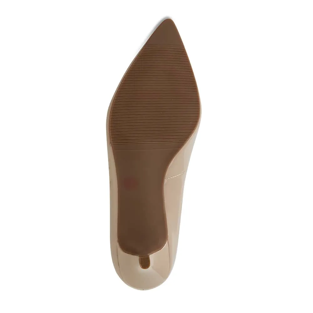 Natasha Heel in Nude Patent