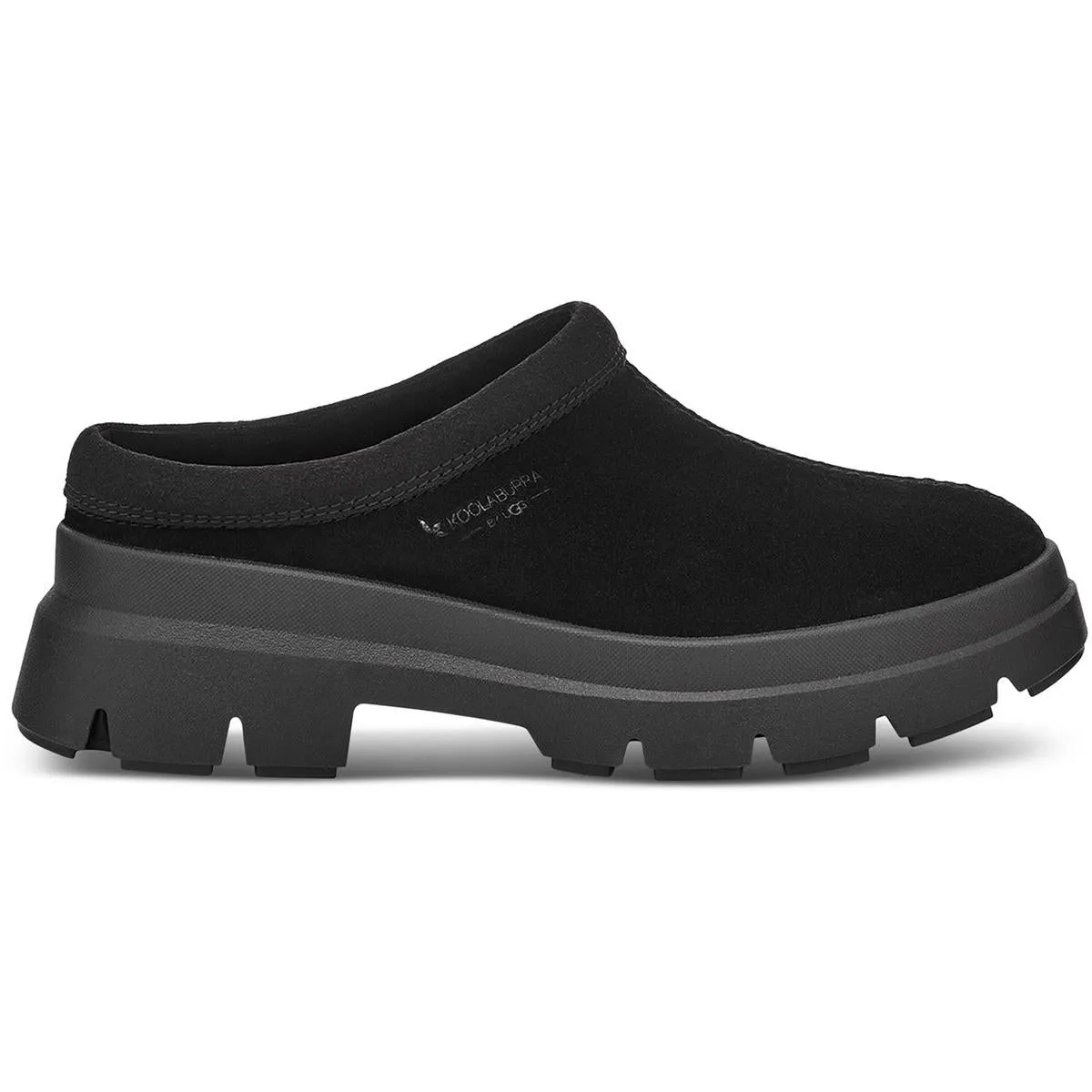 neerie Womens Mixed Media Faux Suede Clogs