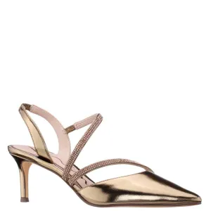 Nela Heel in Bronze Met Foil